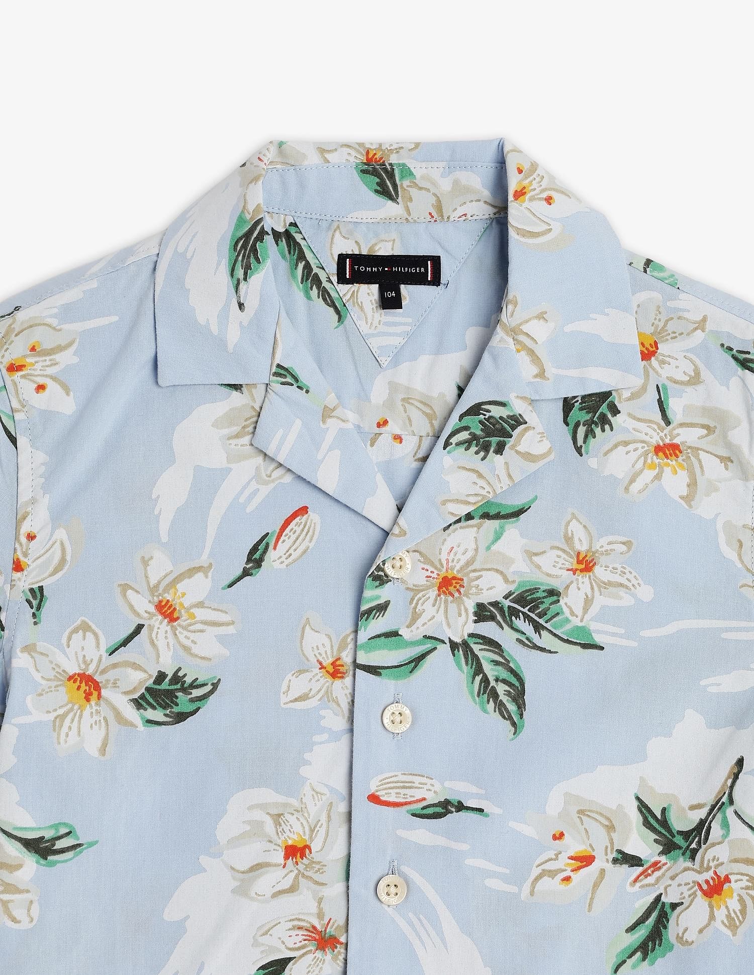 Tommy Hilfiger Kids Boys Printed Regular Fit Cotton Shirt