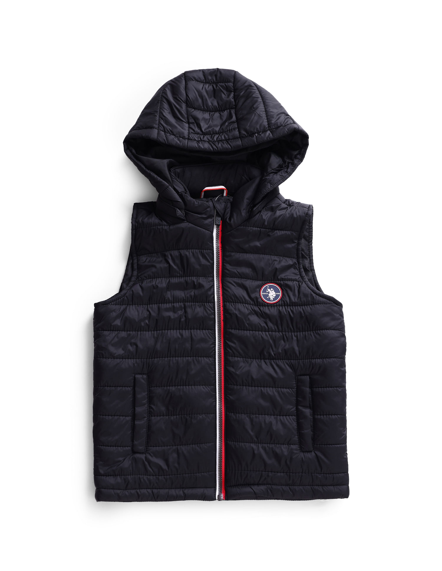 U.S. Polo Assn. Kids Sleeveless Solid Puffer Jacket