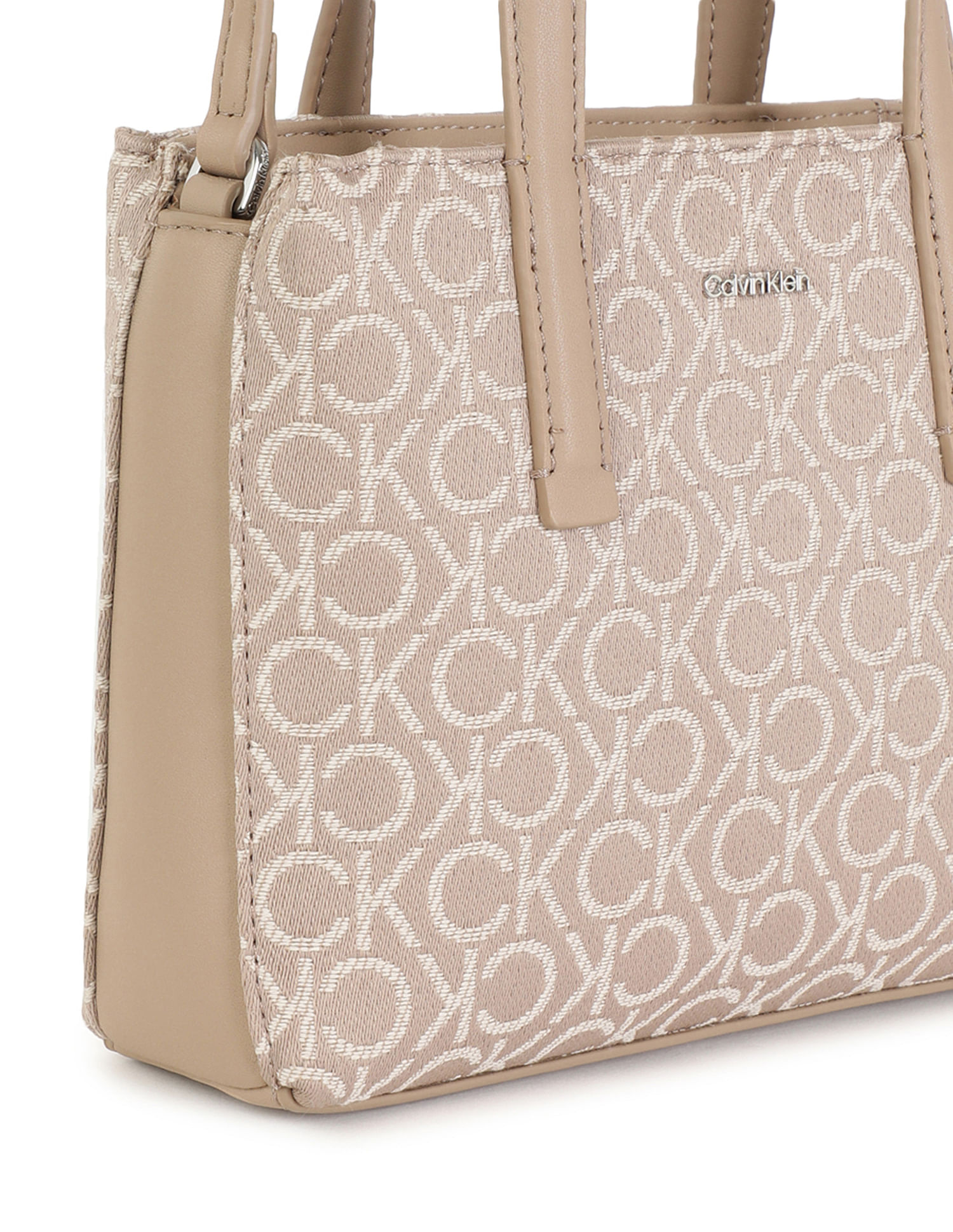 Calvin Klein Monogram Jacquard Tote Bag