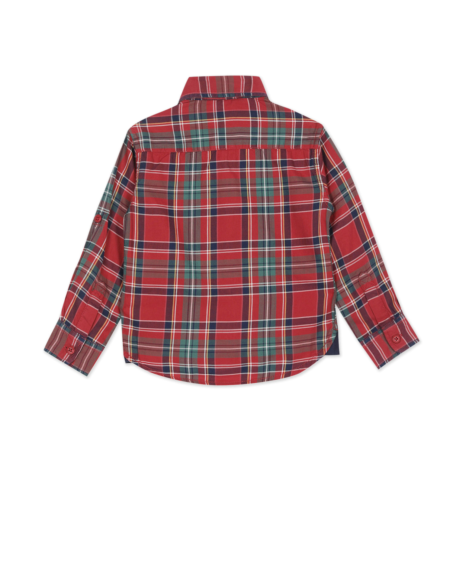 U.S. Polo Assn. Kids Boys Plaid Check Twill Weave Shirt