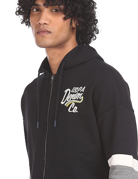 U.S. Polo Assn. Denim Co. Solid Hood Sweatshirt