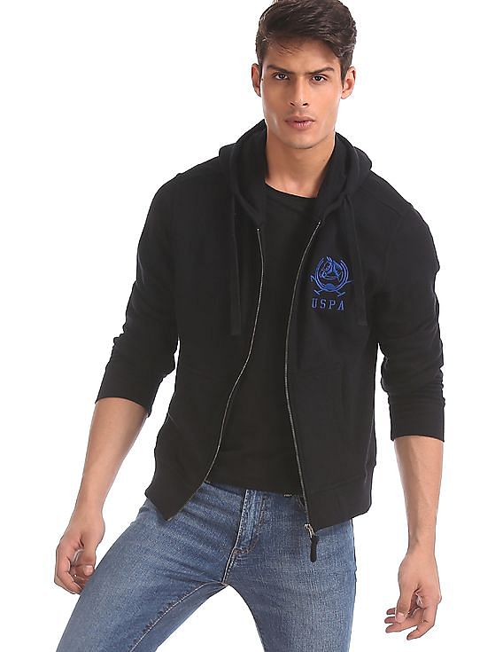 U.S. Polo Assn. Solid Hooded Sweatshirt