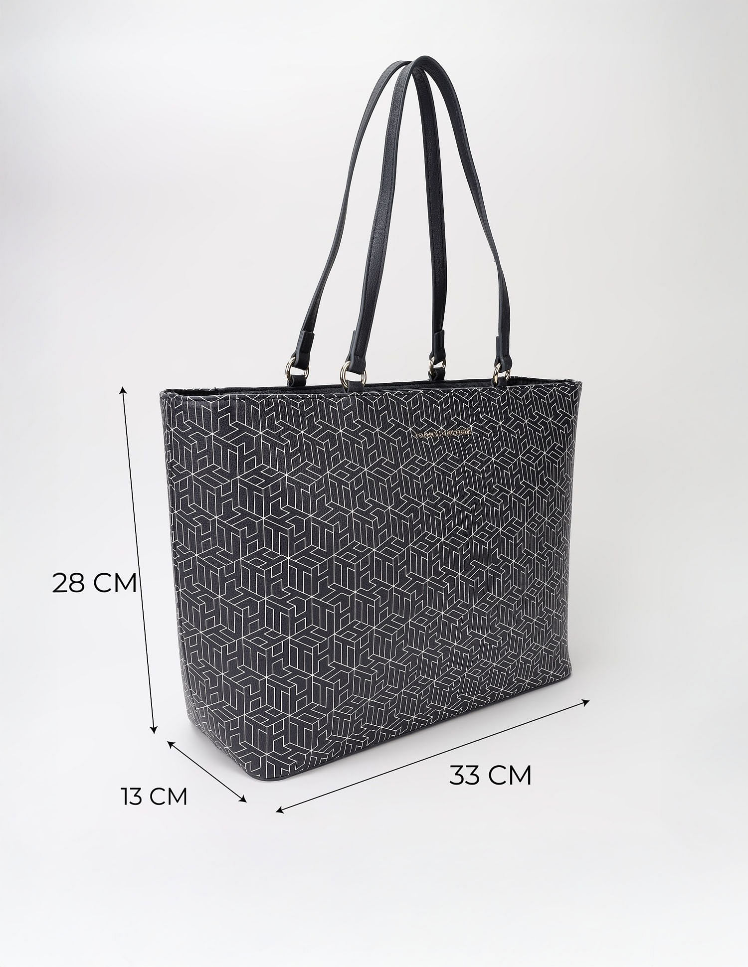 Tommy Hilfiger Logo Blue Pu Tote Bag