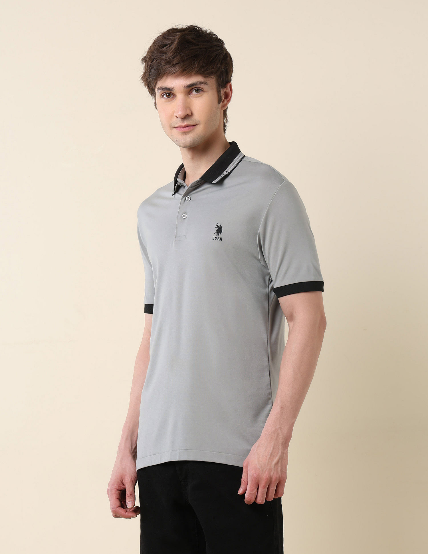 U.S. Polo Assn. Solid Monochrome Majesty Polo Shirt
