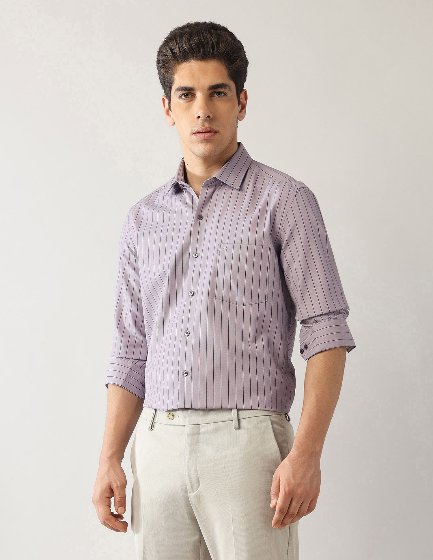 Arrow Vertical Striped Dobby Shirt