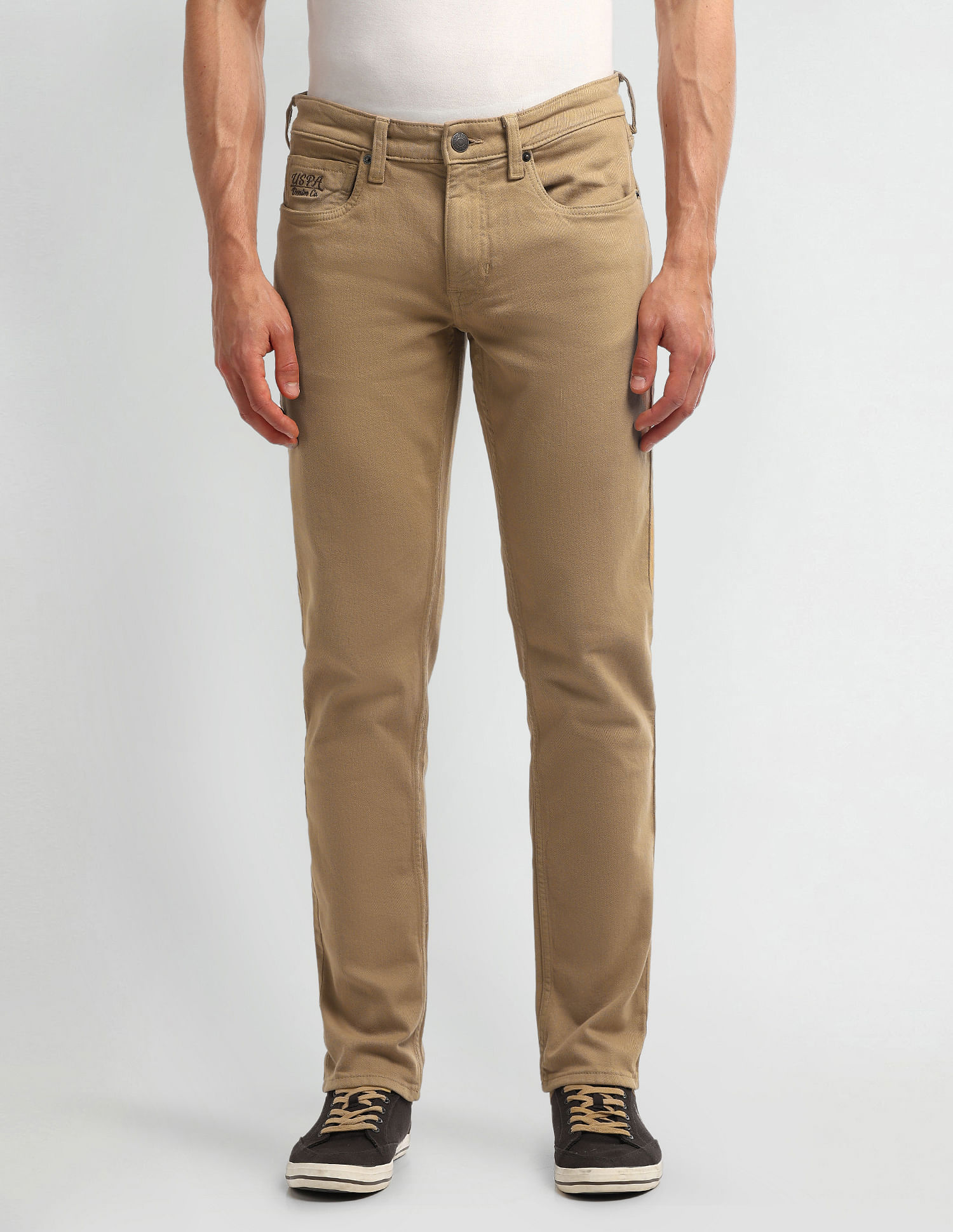 U.S. Polo Assn. Denim Co. Brandon Slim Fit Brown Jeans