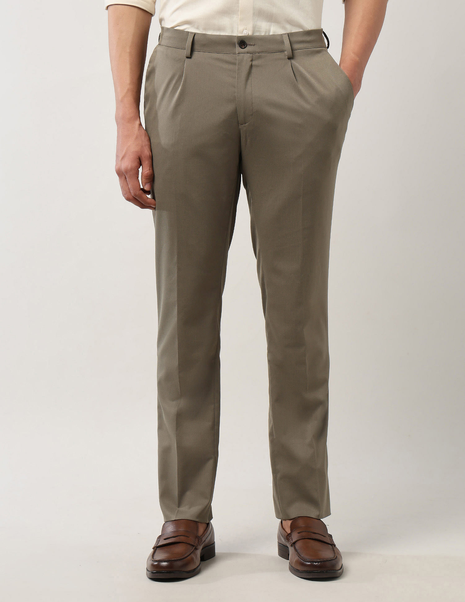 Arrow Regular Fit Twill Trousers