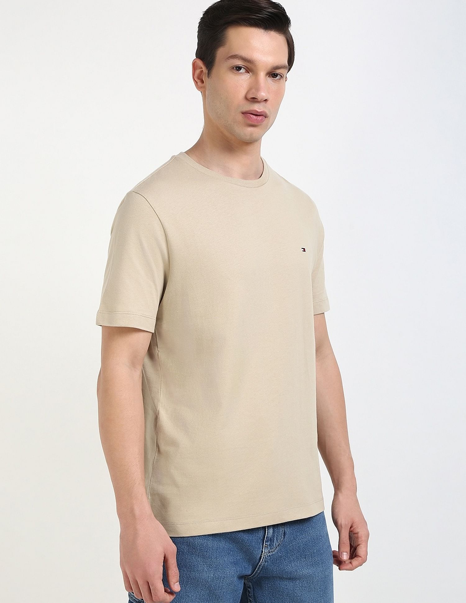 Tommy Hilfiger Solid Regular-Fit Cotton T-Shirt