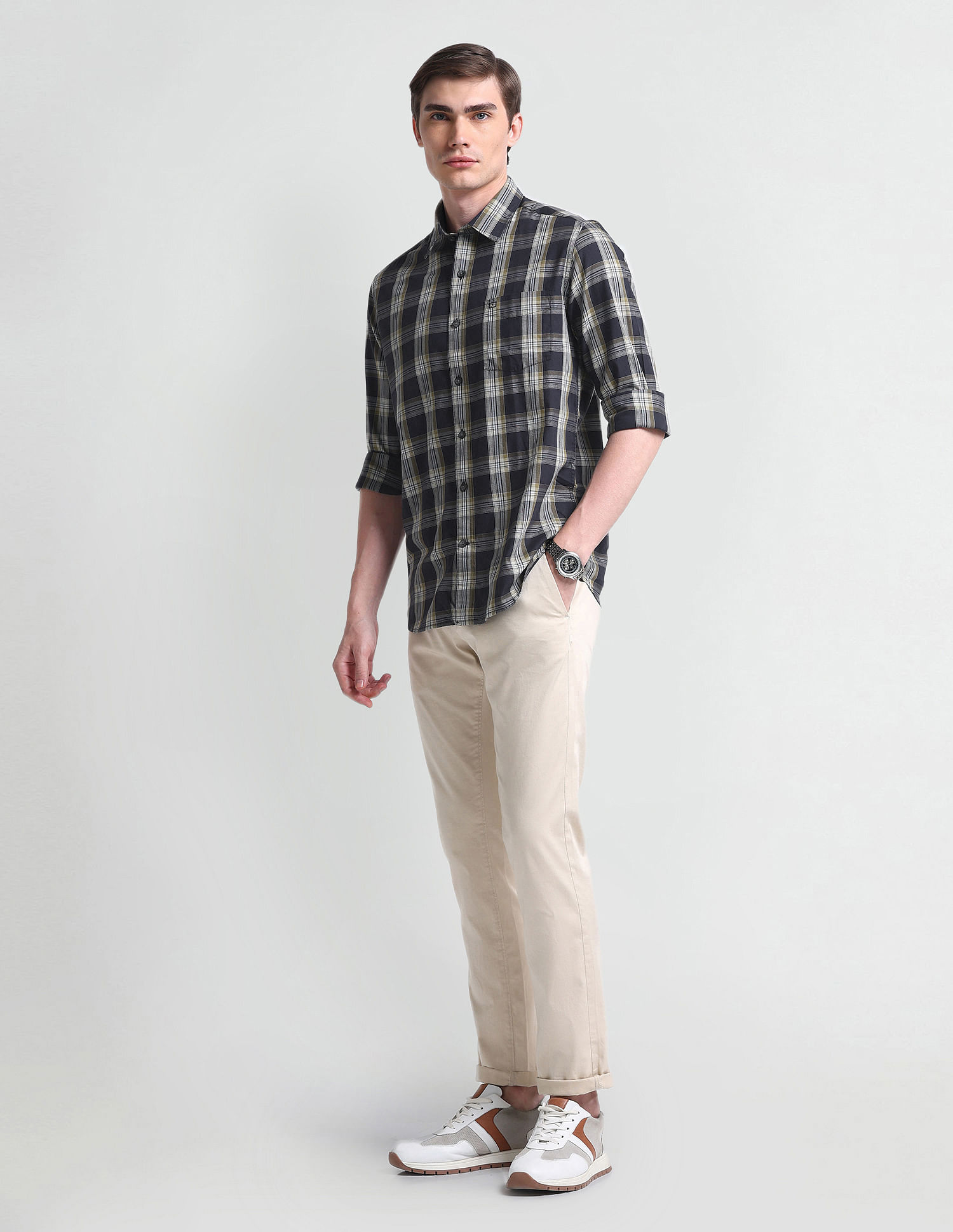 Arrow Sport Slim Fit Twill Shirt