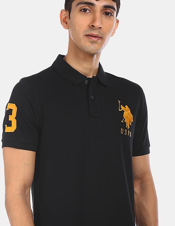 U.S. Polo Assn. Appliqued Slim Fit Polo Shirt