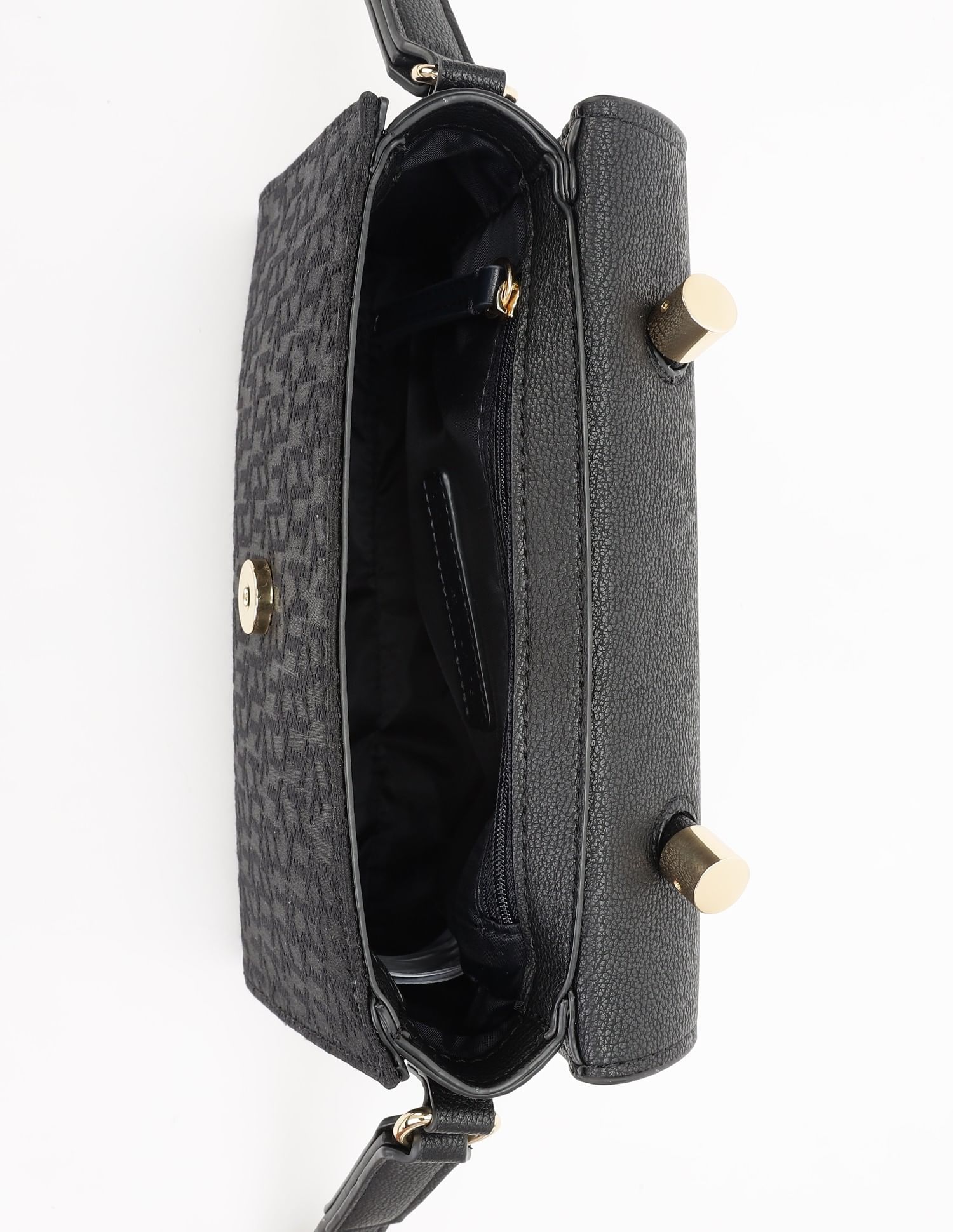 Tommy Hilfiger Logo Black Polyester Sling Bag