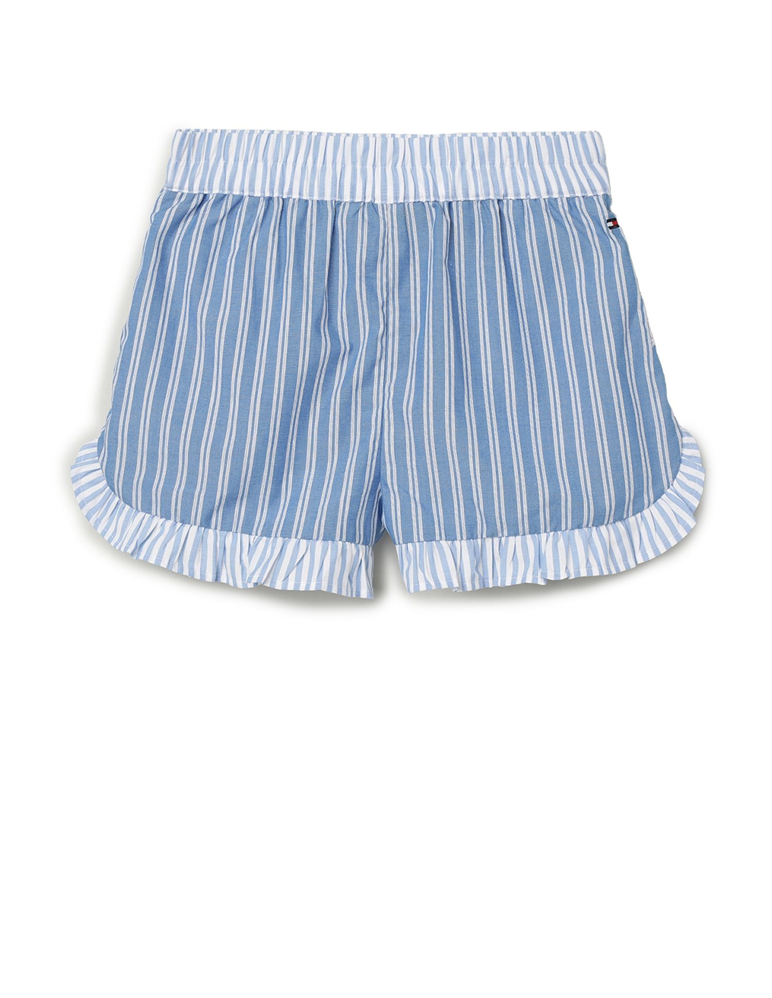 Tommy Hilfiger Kids Girls Striped Regular Fit Shorts