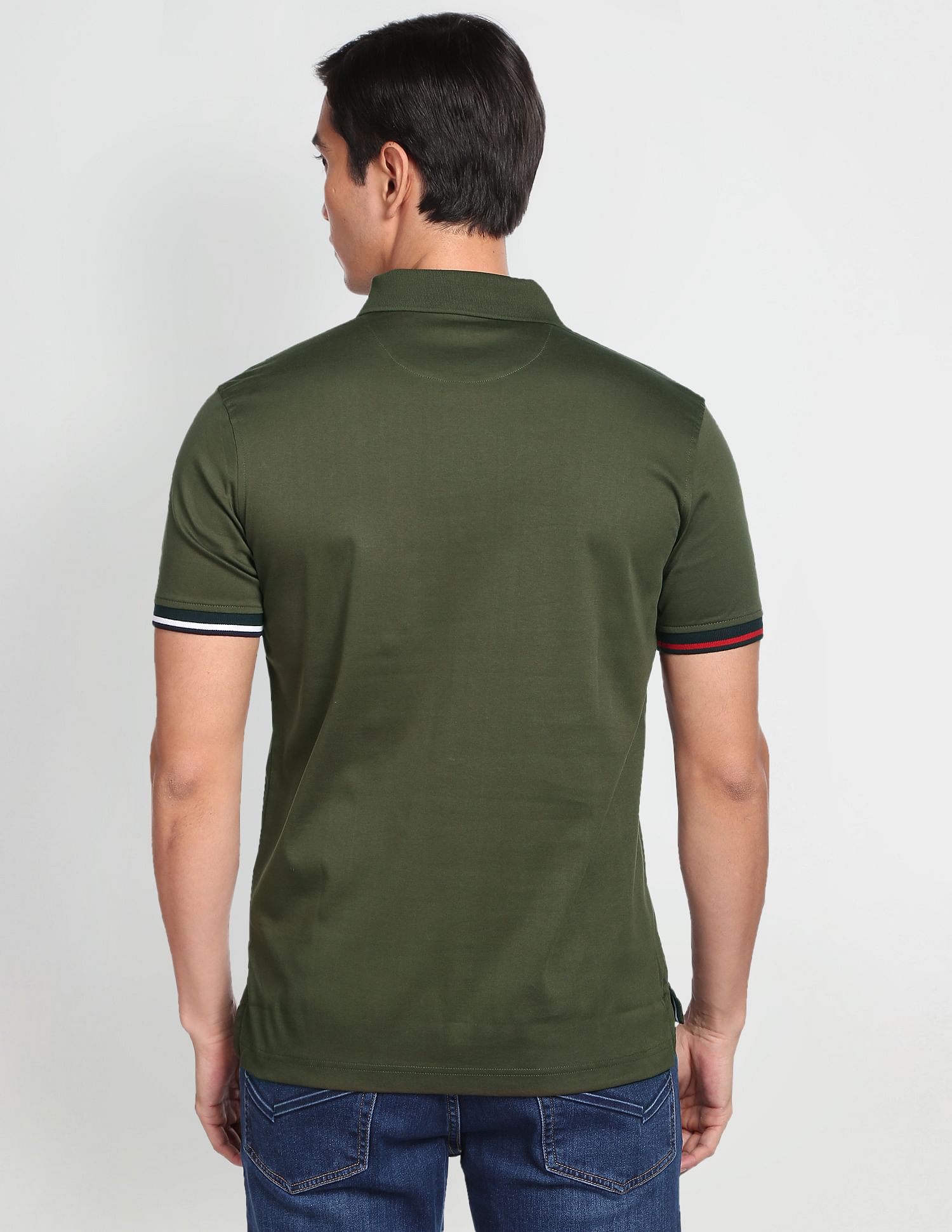 Arrow Sports Chest Pocket Solid Polo Shirt