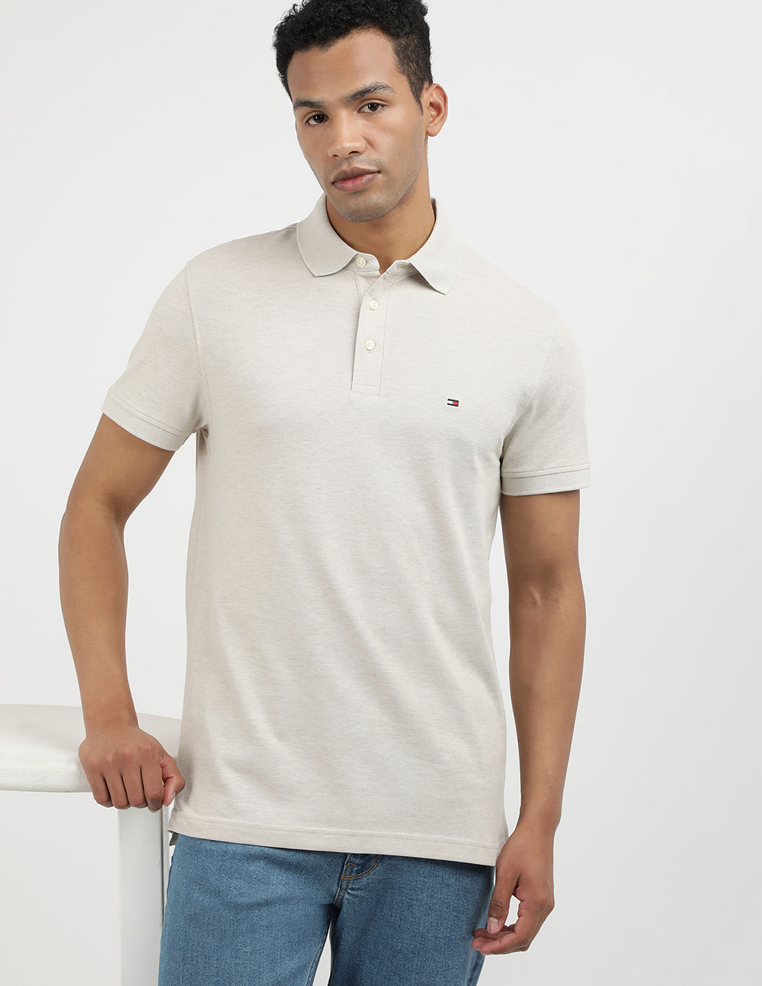 Tommy Hilfiger Slim Fit Knit Polo Shirt