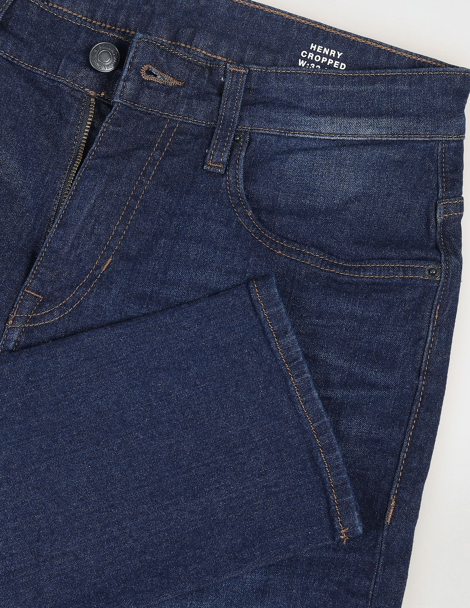 U.S. Polo Assn. Denim Co. Henry Cropped Fit Blue Jeans