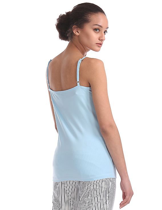 U.S. Polo Assn. Women Lace Trim Solid Camisole