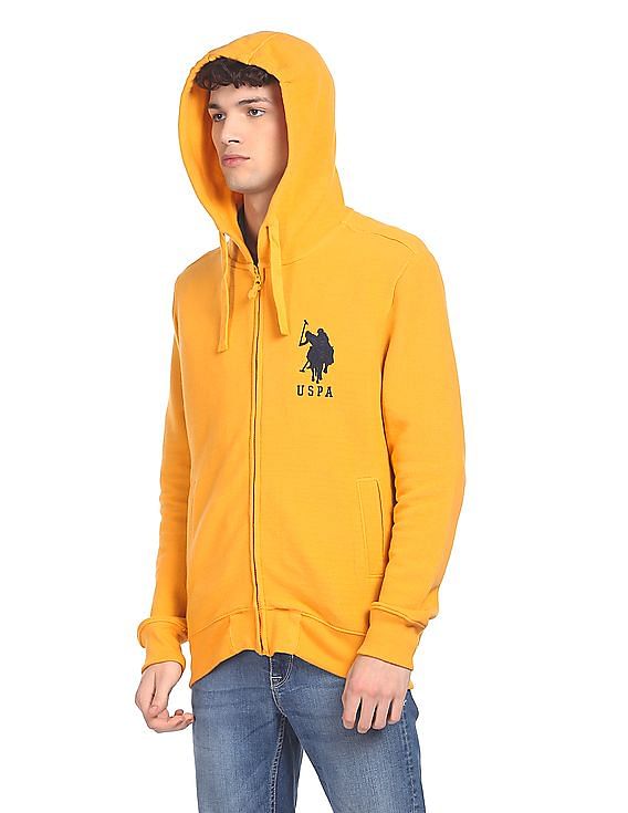 colorblock polo hoodie