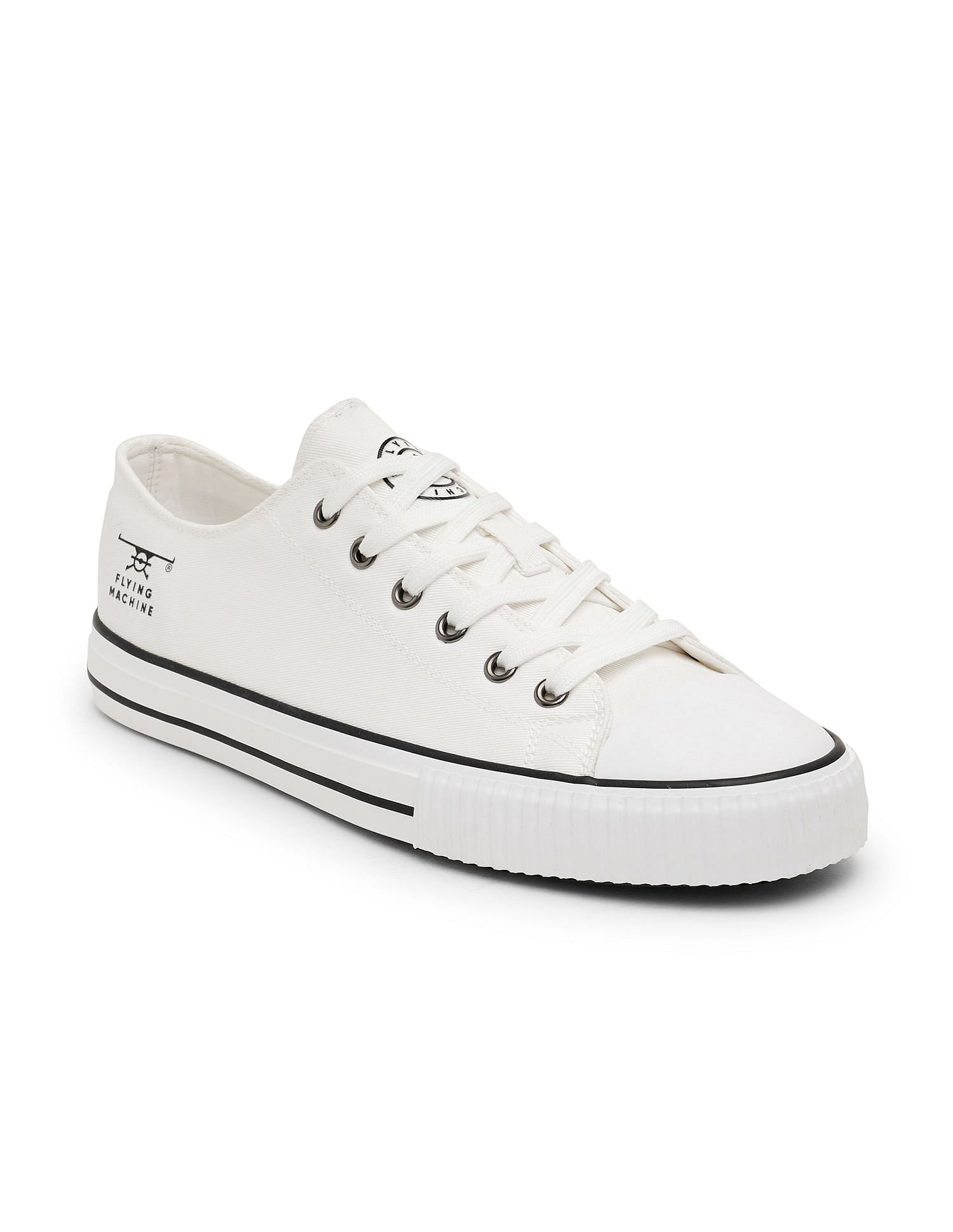 Flying Machine Men Round Toe Washed Cox 2.0 Sneakers