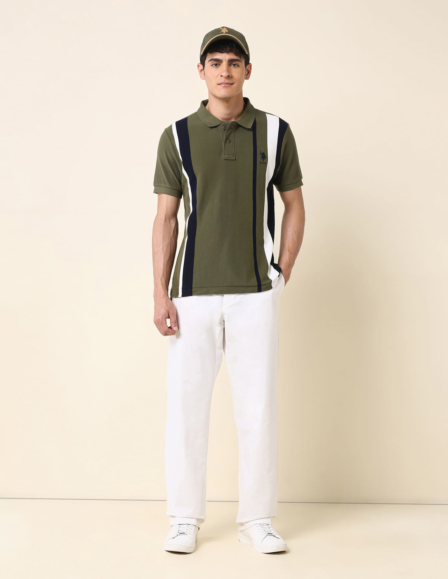 Buy U.S. Polo Assn. Vertical Striped Classic Polo Shirt - NNNOW.com