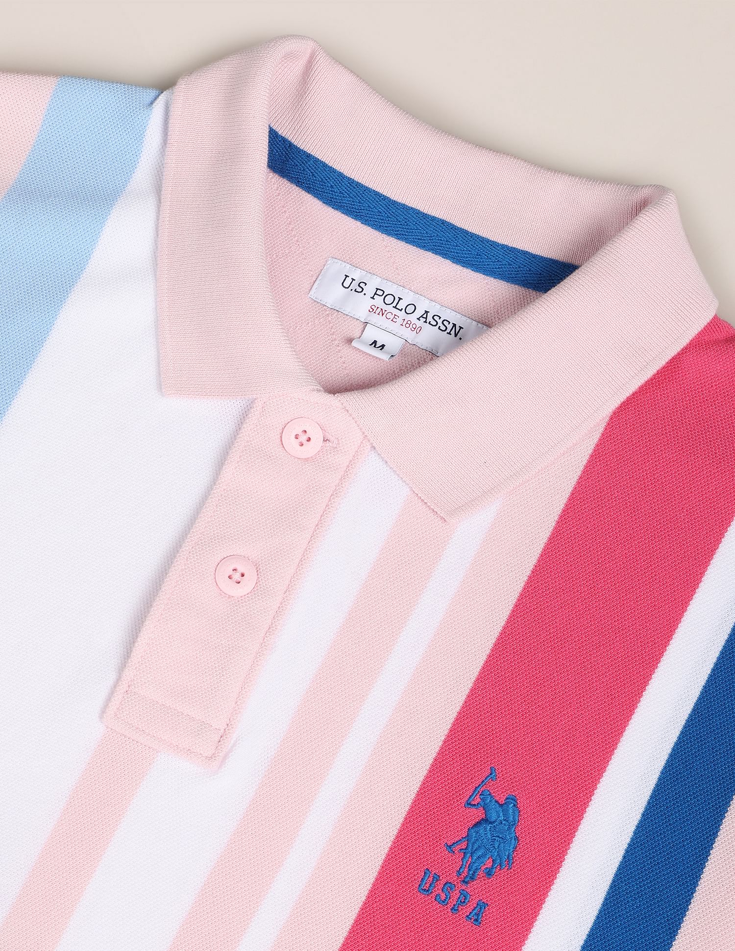 U.S. Polo Assn. Slim Fit Vertical Stripe Polo Shirt
