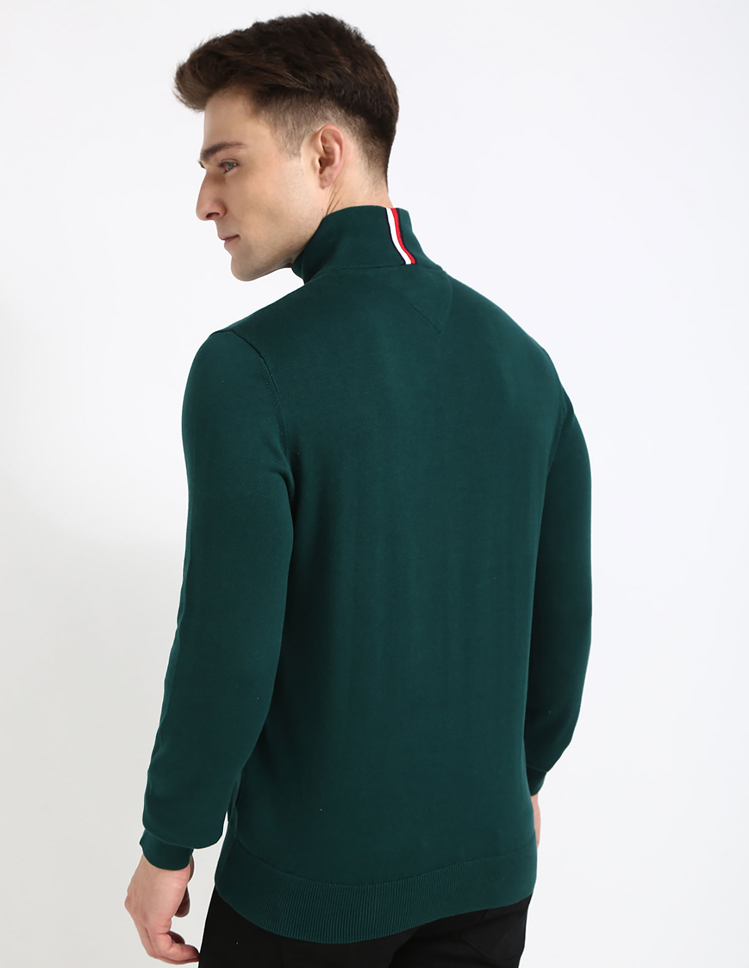 Tommy Hilfiger Solid Regular-Fit Cotton Sweater