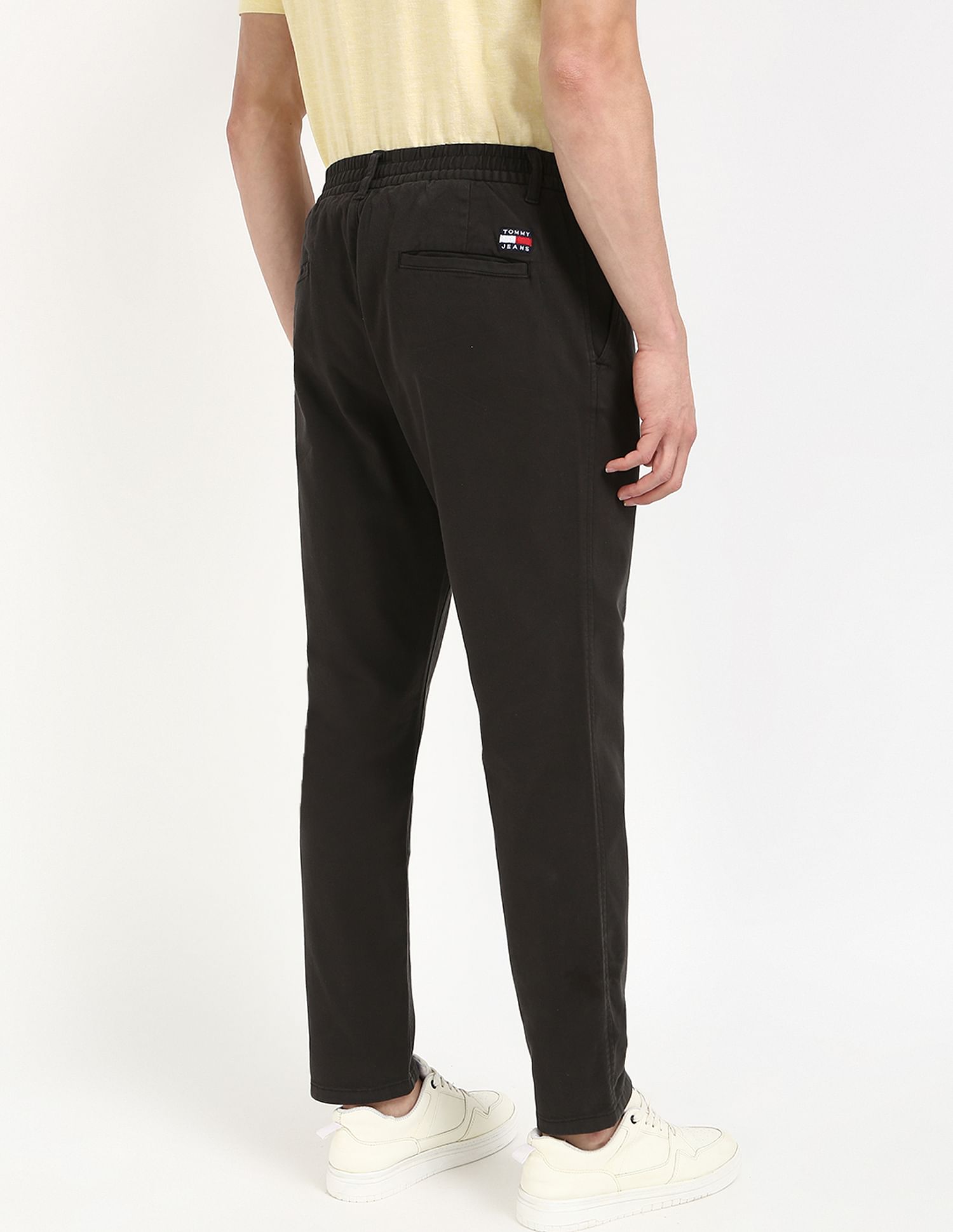 Tommy Hilfiger Kids Sleek Black Solid Trousers