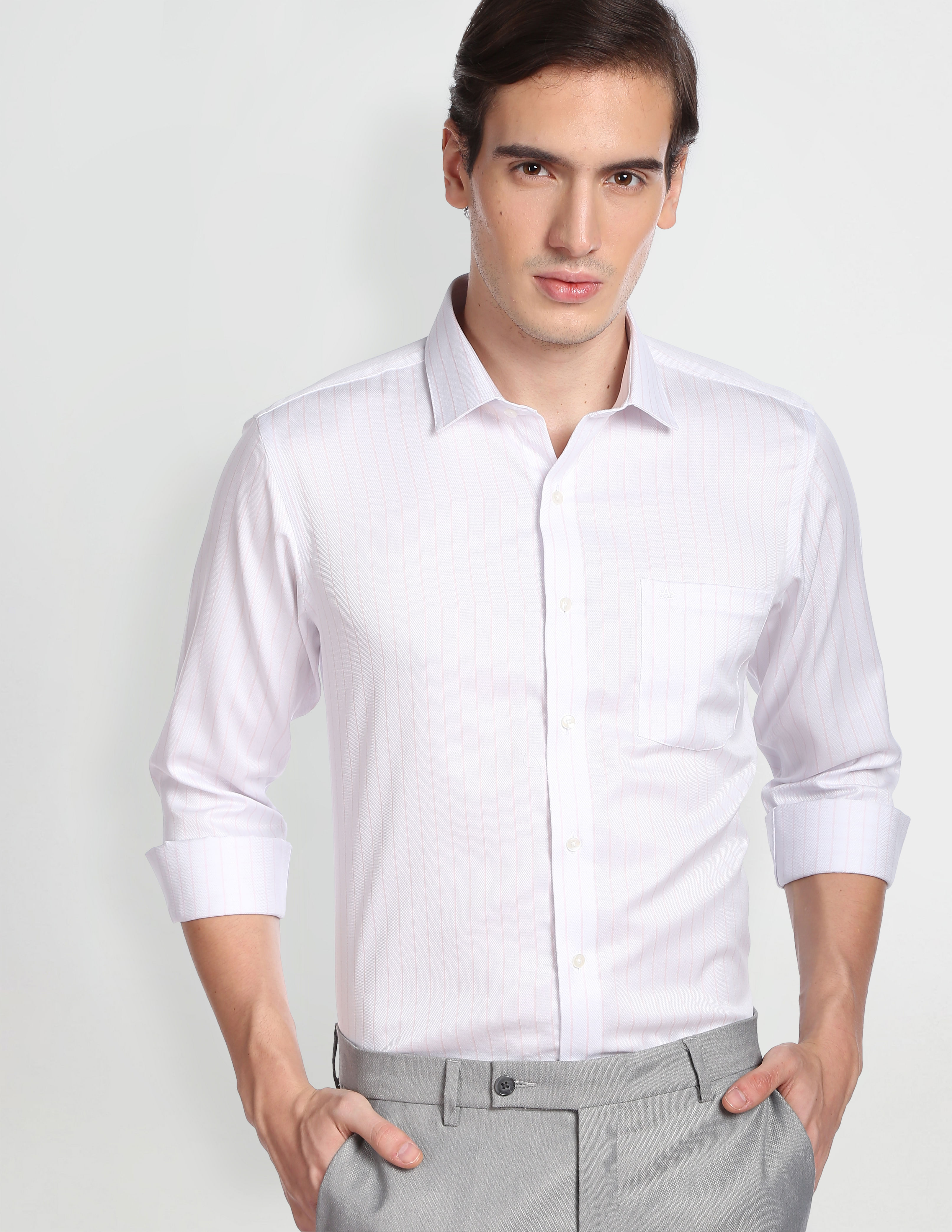Arrow Vertical Stripe Cotton Formal Shirt