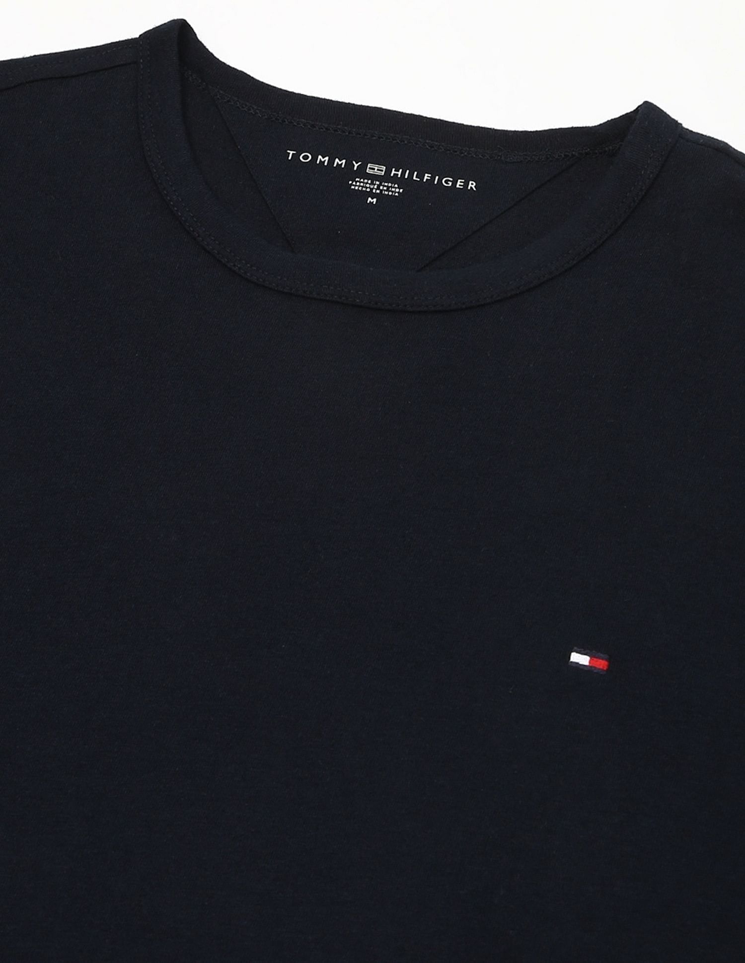 Tommy Hilfiger Solid Regular-Fit Cotton T-Shirt