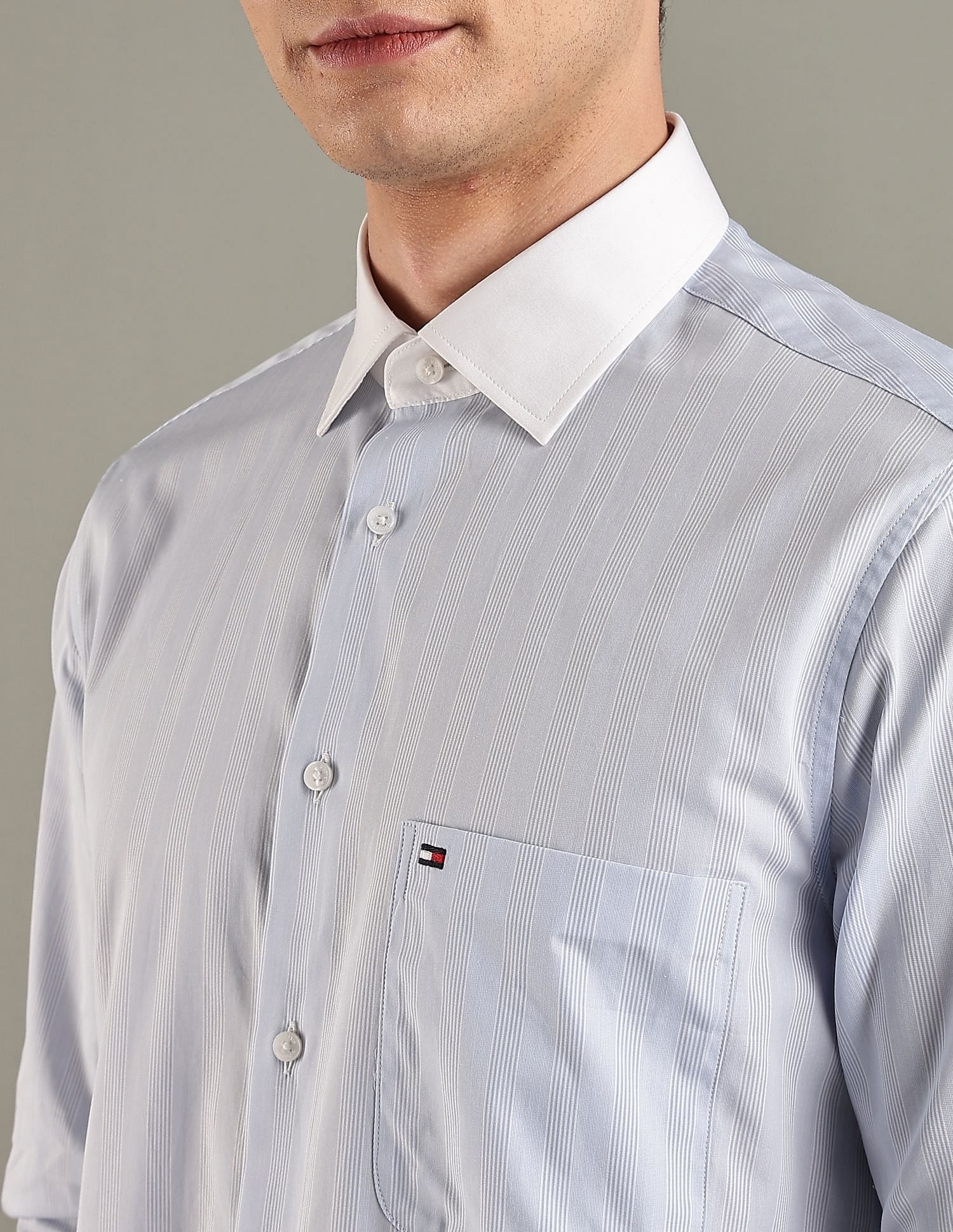 Tommy Hilfiger Striped Regular-Fit Cotton Shirt