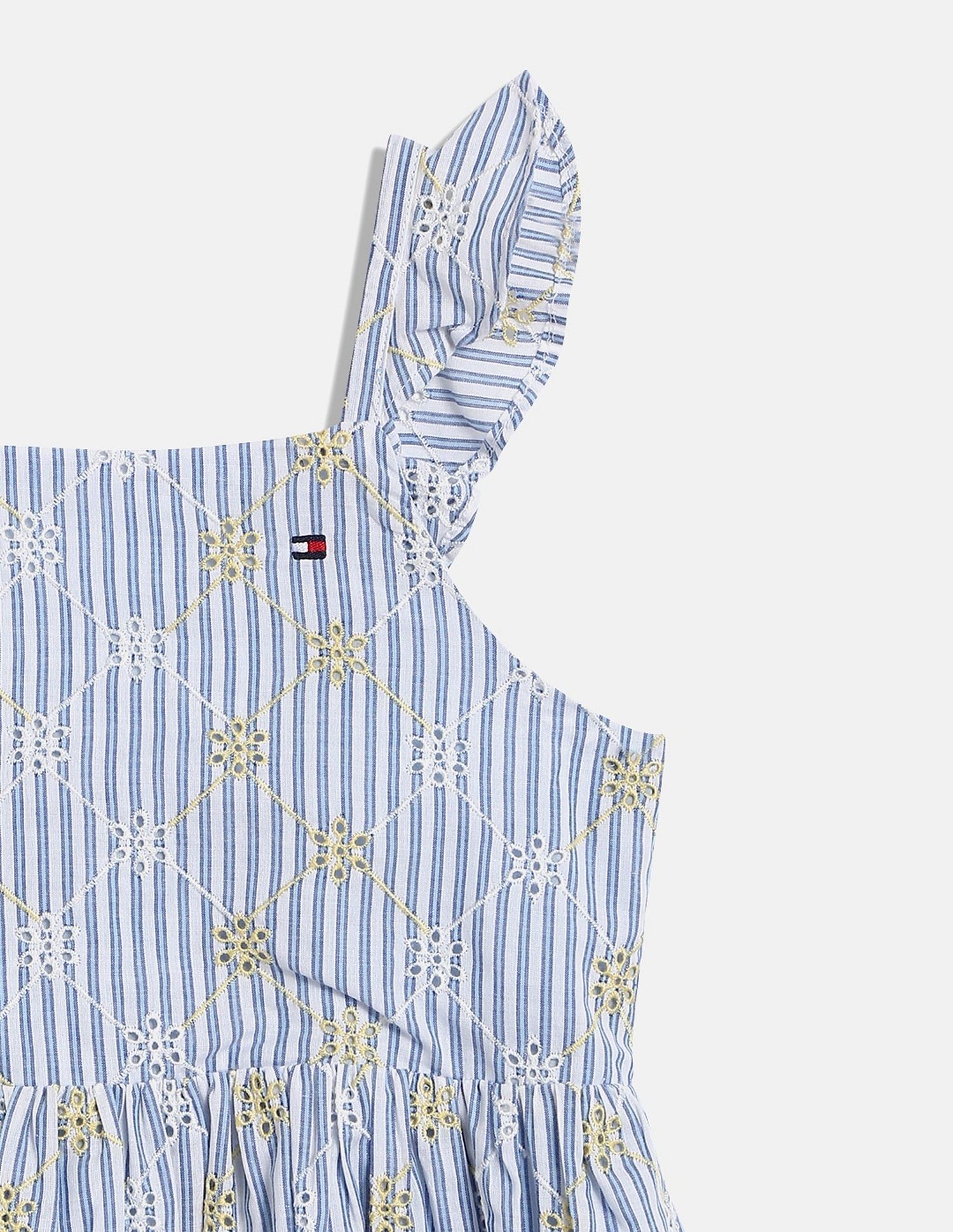 Tommy Hilfiger Kids Girls Printed Regular-Fit Cotton Dress