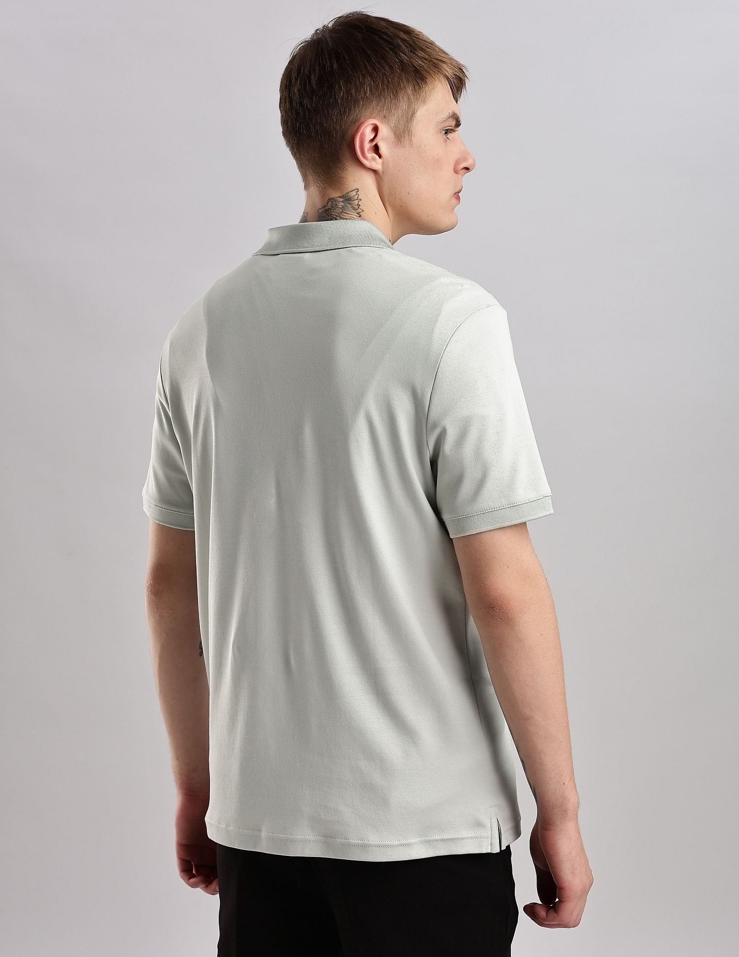 Calvin Klein Jeans Solid Regular Fit Cotton Polo Shirt