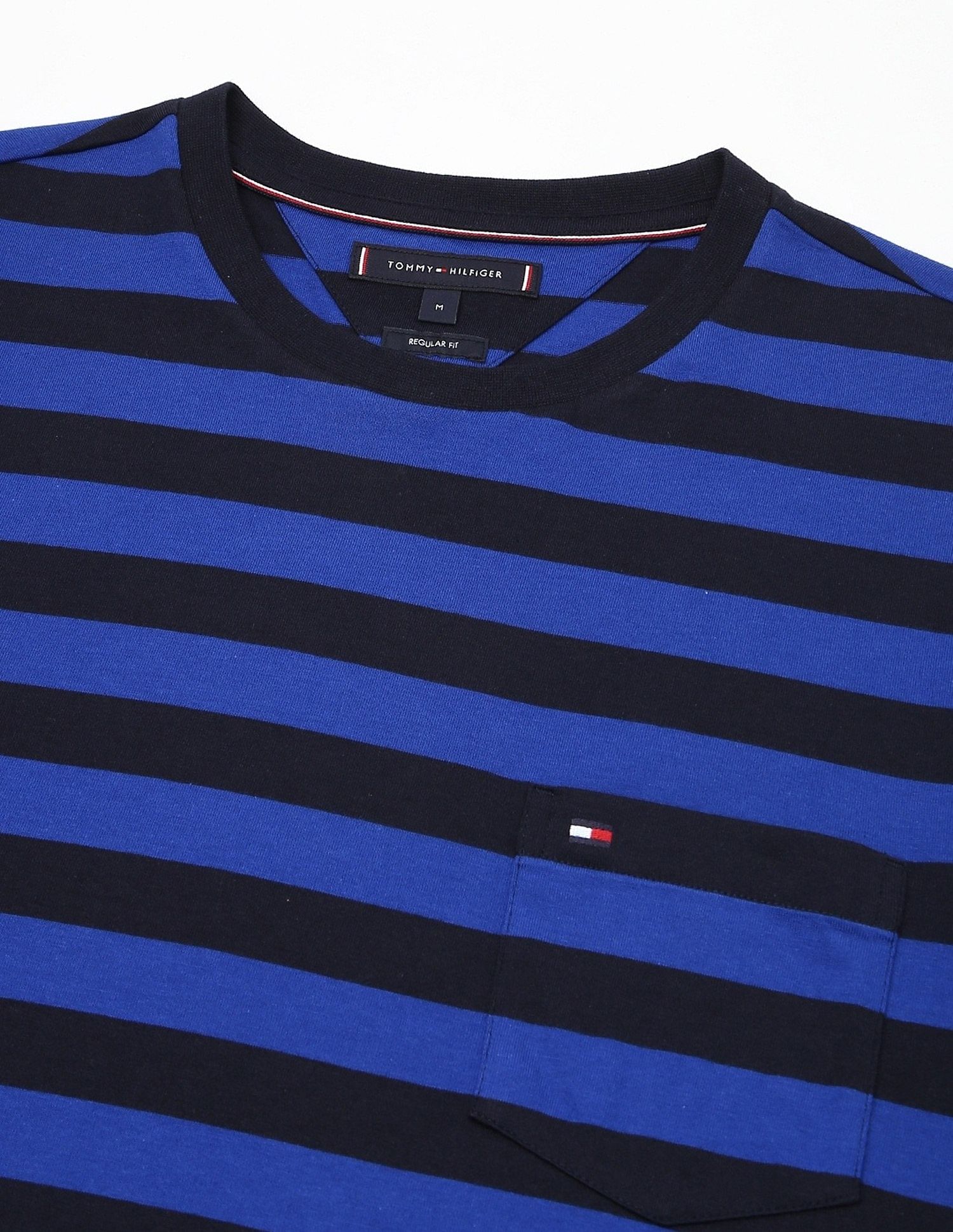 Tommy Hilfiger Striped Regular-Fit Cotton T-Shirt