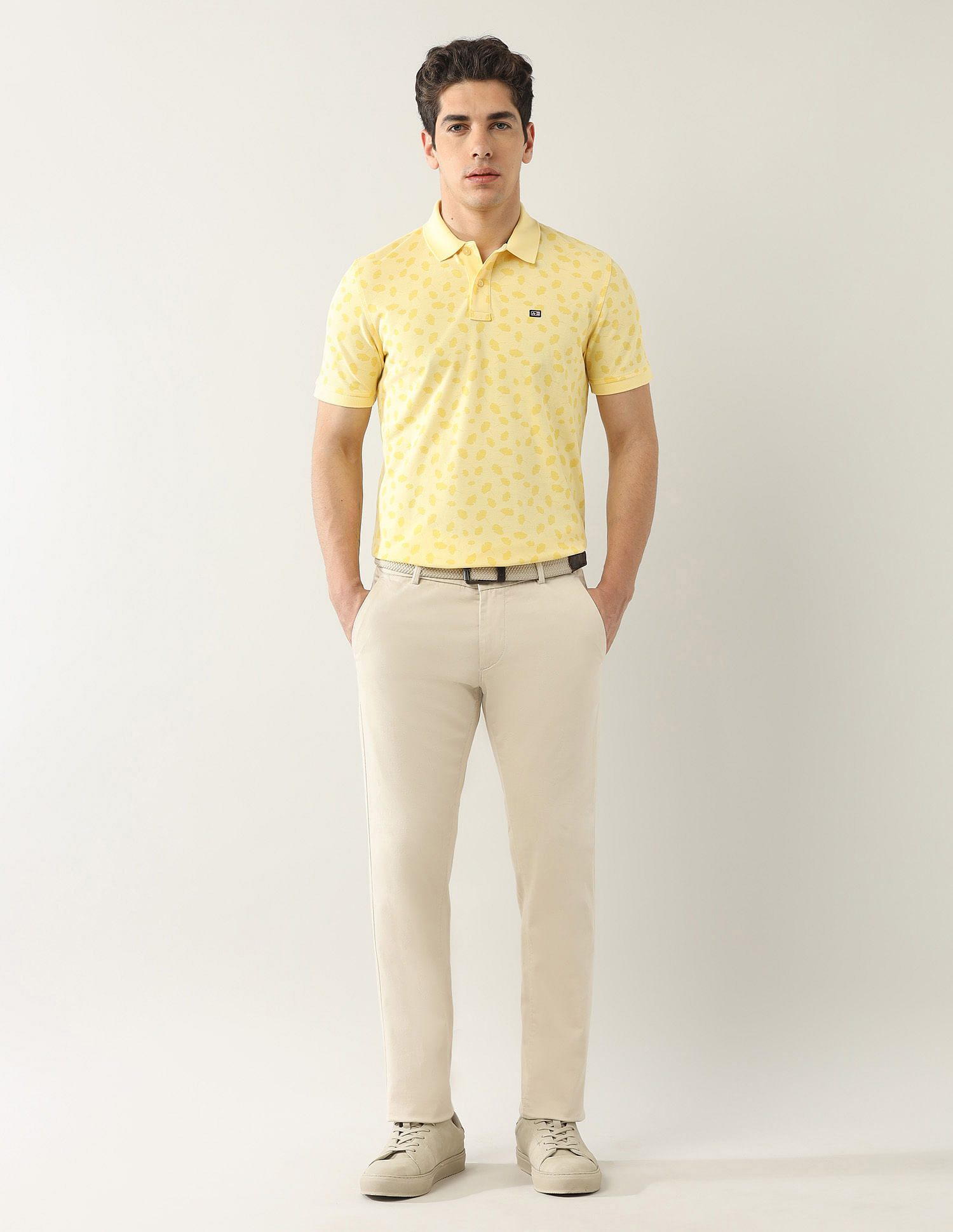 Arrow Sport Floral Printed Spring Sorbet Polo Shirt