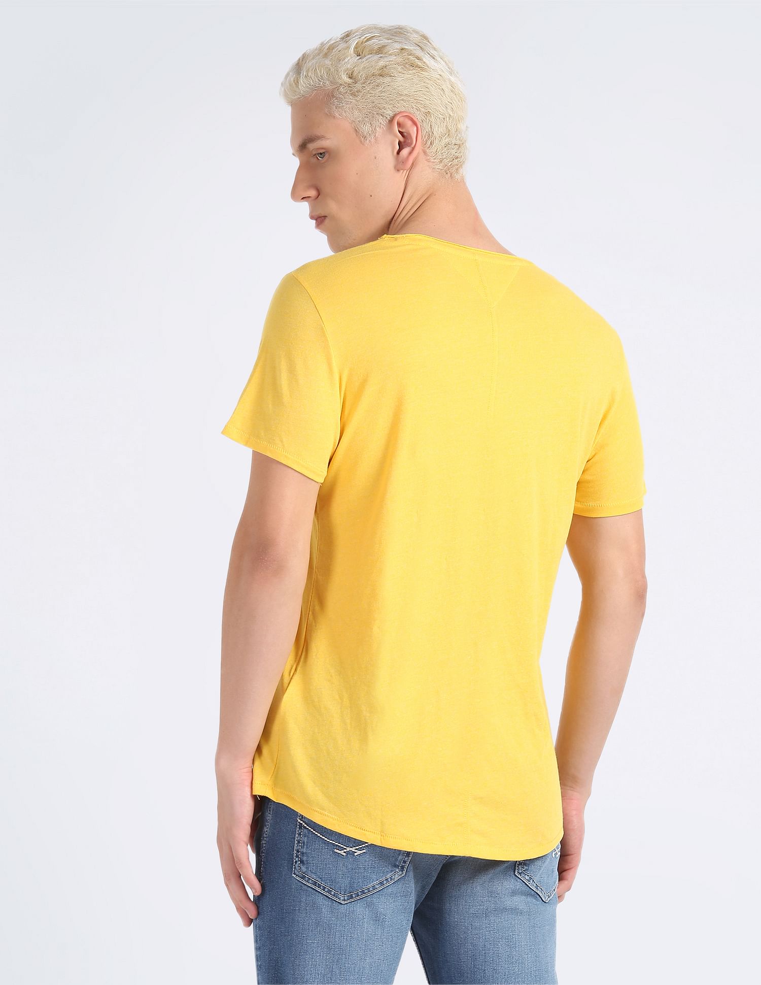 Tommy Hilfiger Round Neck Slim Fit Jaspe T-Shirt