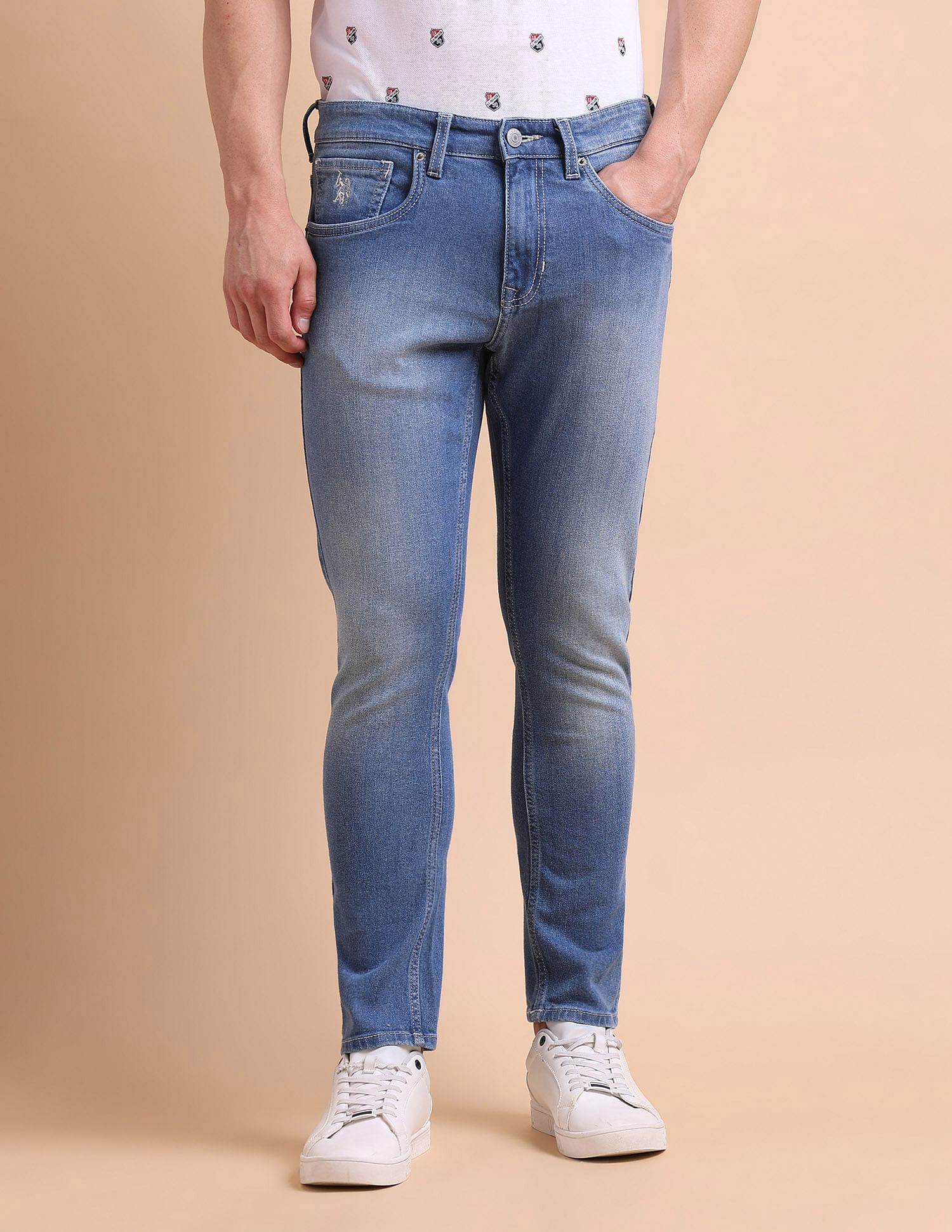 U.S. Polo Assn. Denim Co. Henry Cropped Fit Blue Jeans