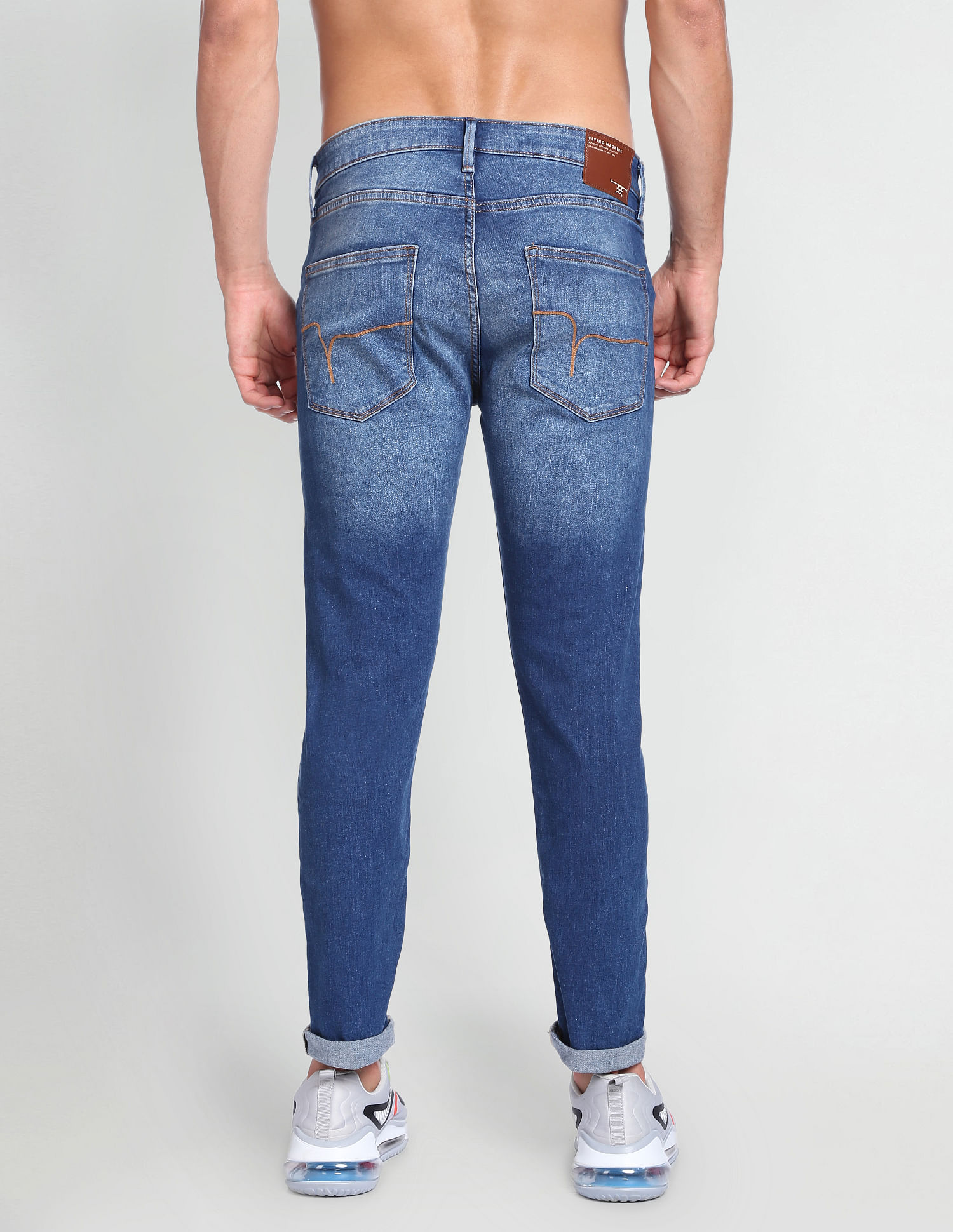 Flying Machine Slim Tapered Fit Stone Wash Authentic Signature Jeans
