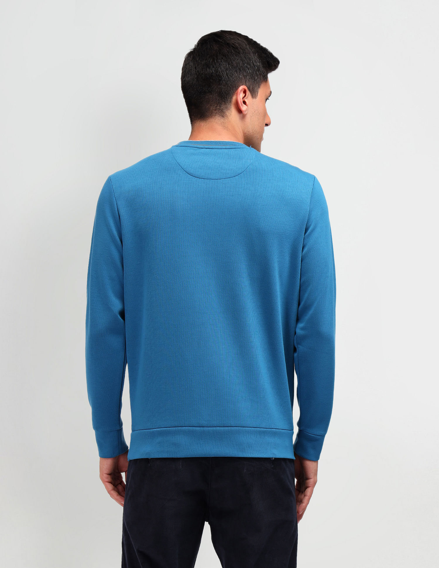 Arrow Textured Regular Fit Sweatshirt