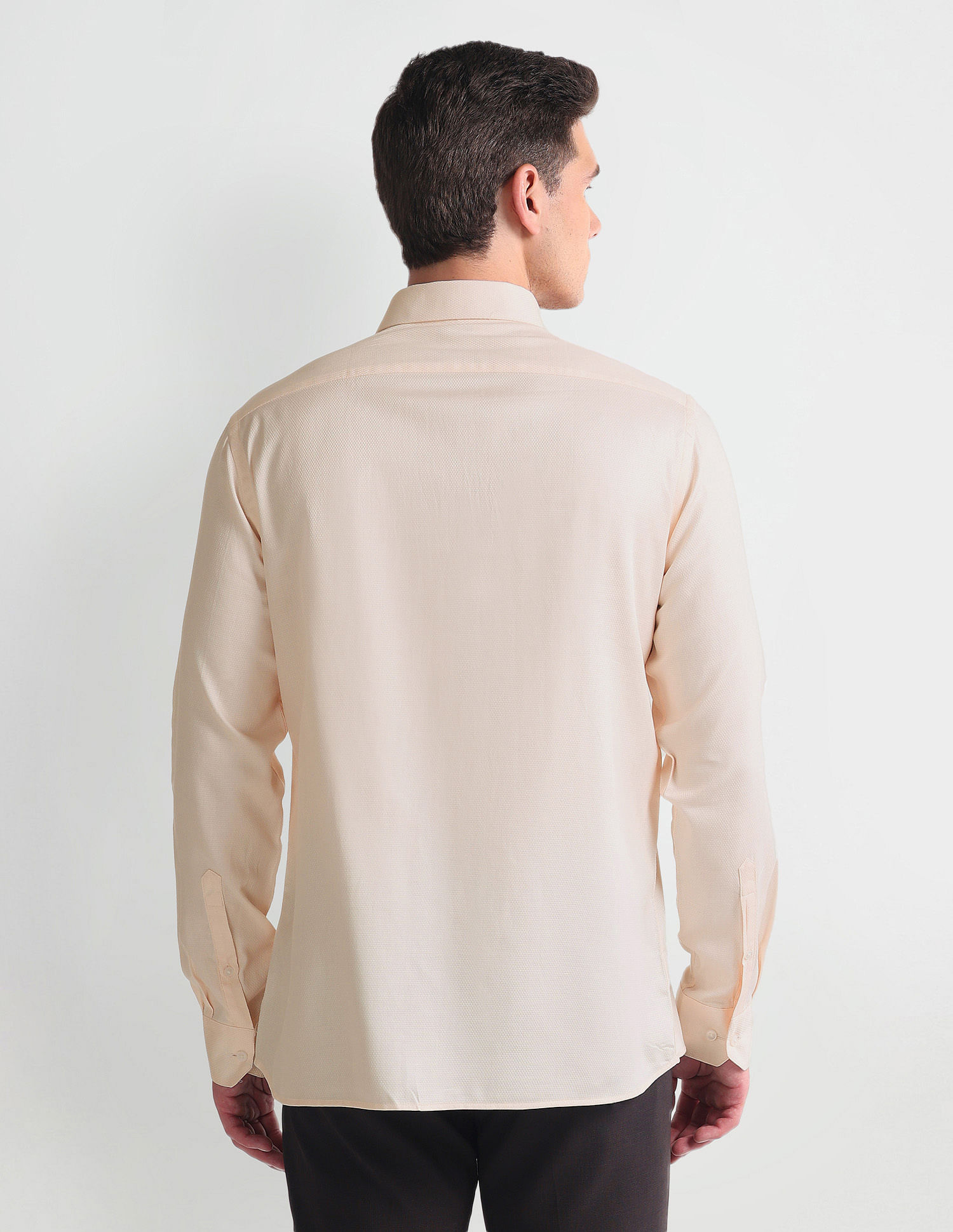 Arrow Patterned Dobby Manhattan Slim Fit Shirt