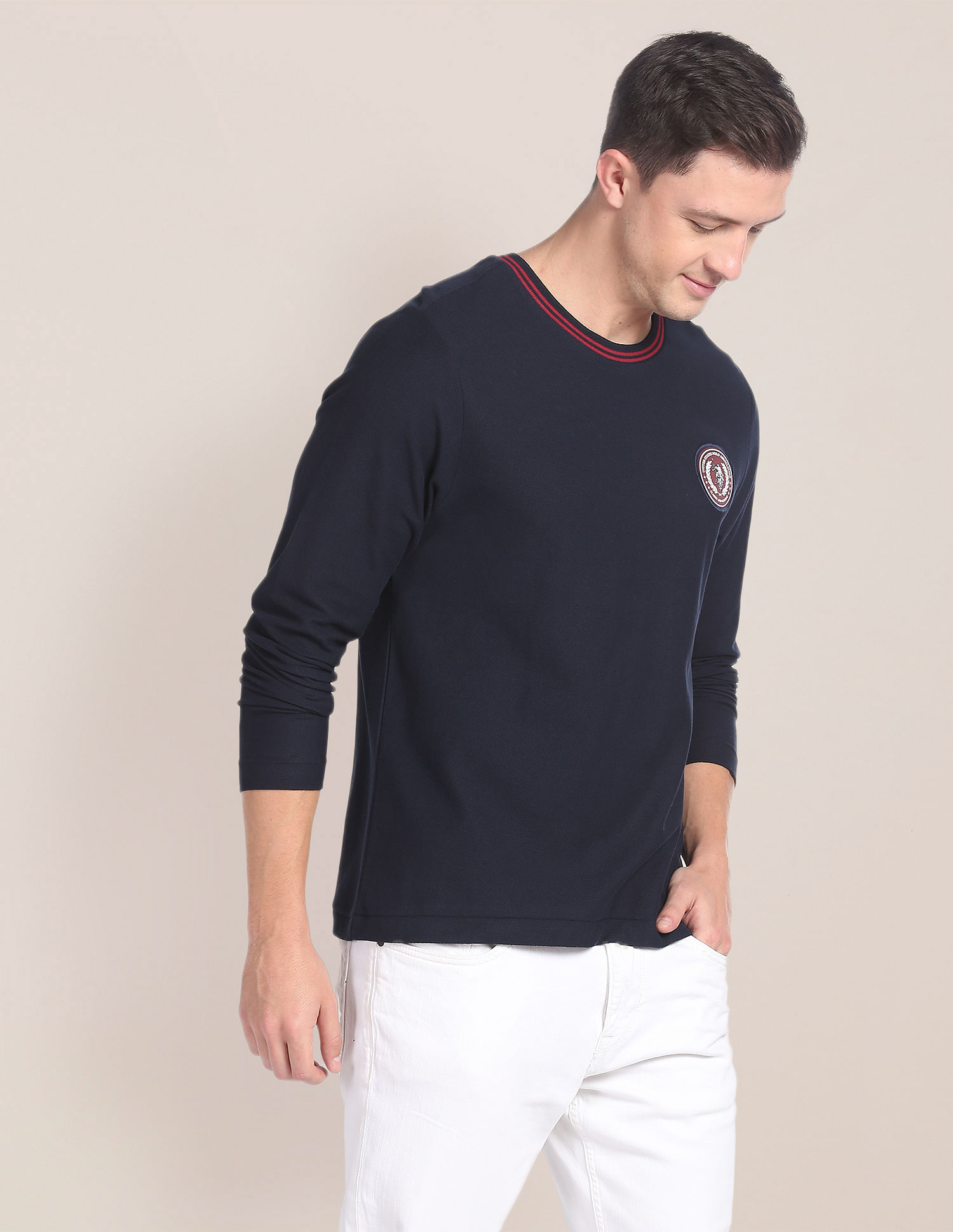 U.S. Polo Assn. Long Sleeve Logo Badge T-Shirt