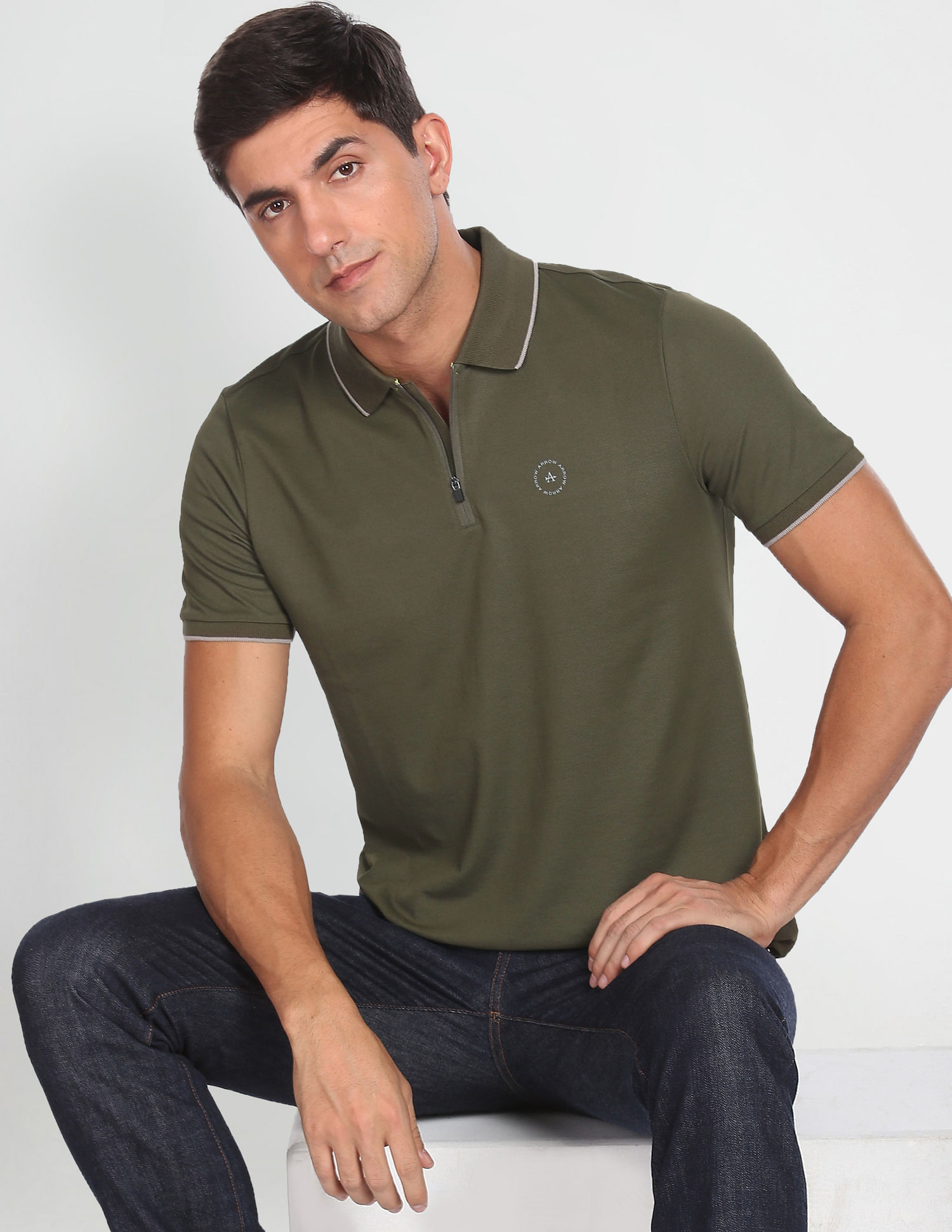 Arrow Newyork Solid Regular Fit Polo Shirt
