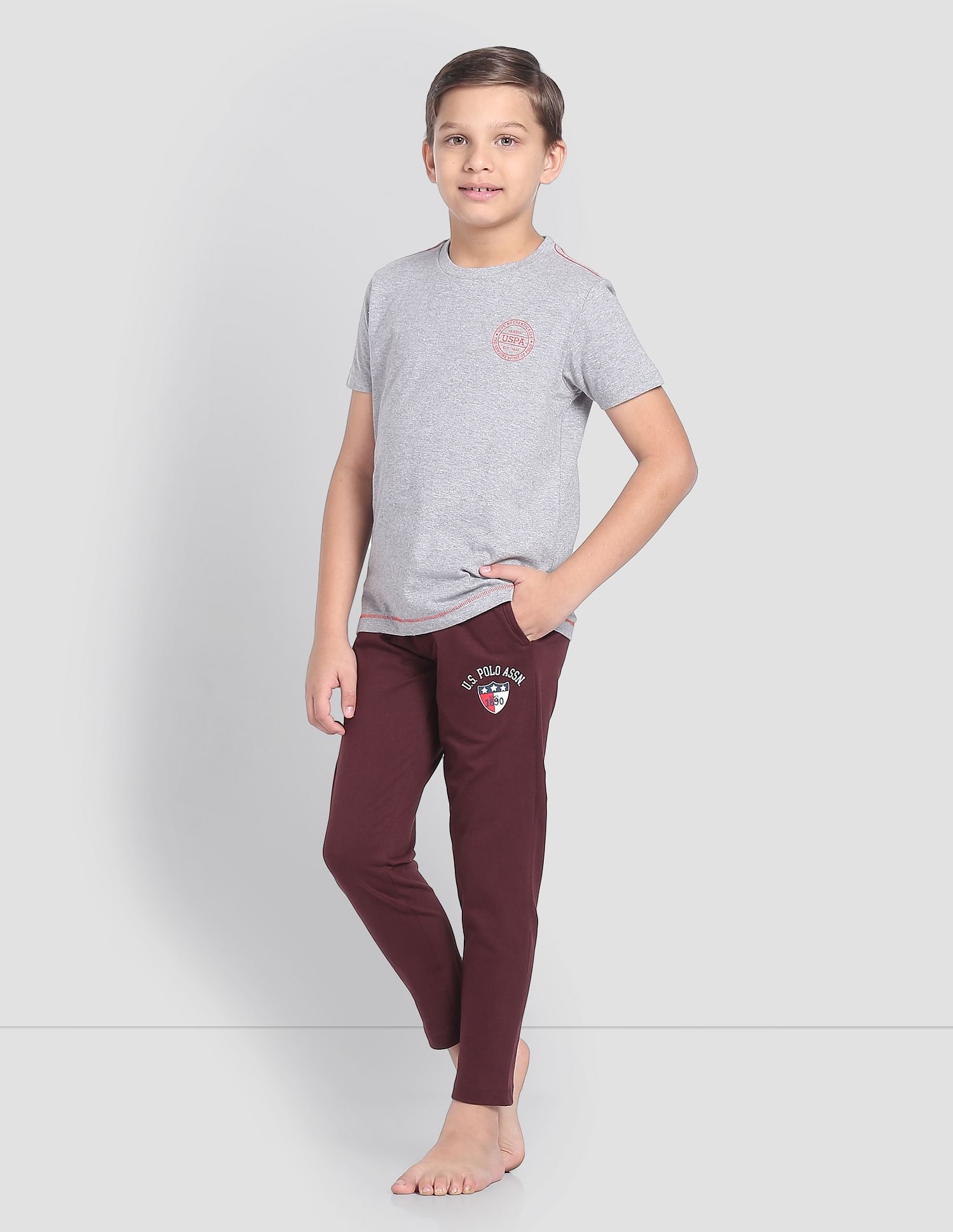 USPA Innerwear Boys Drawstring Waist OKR01 Track Pants - Pack Of 1