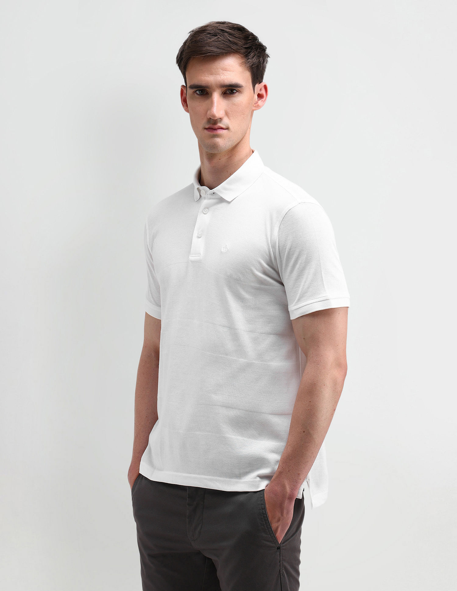 Arrow Textured Regular Polo Shirt