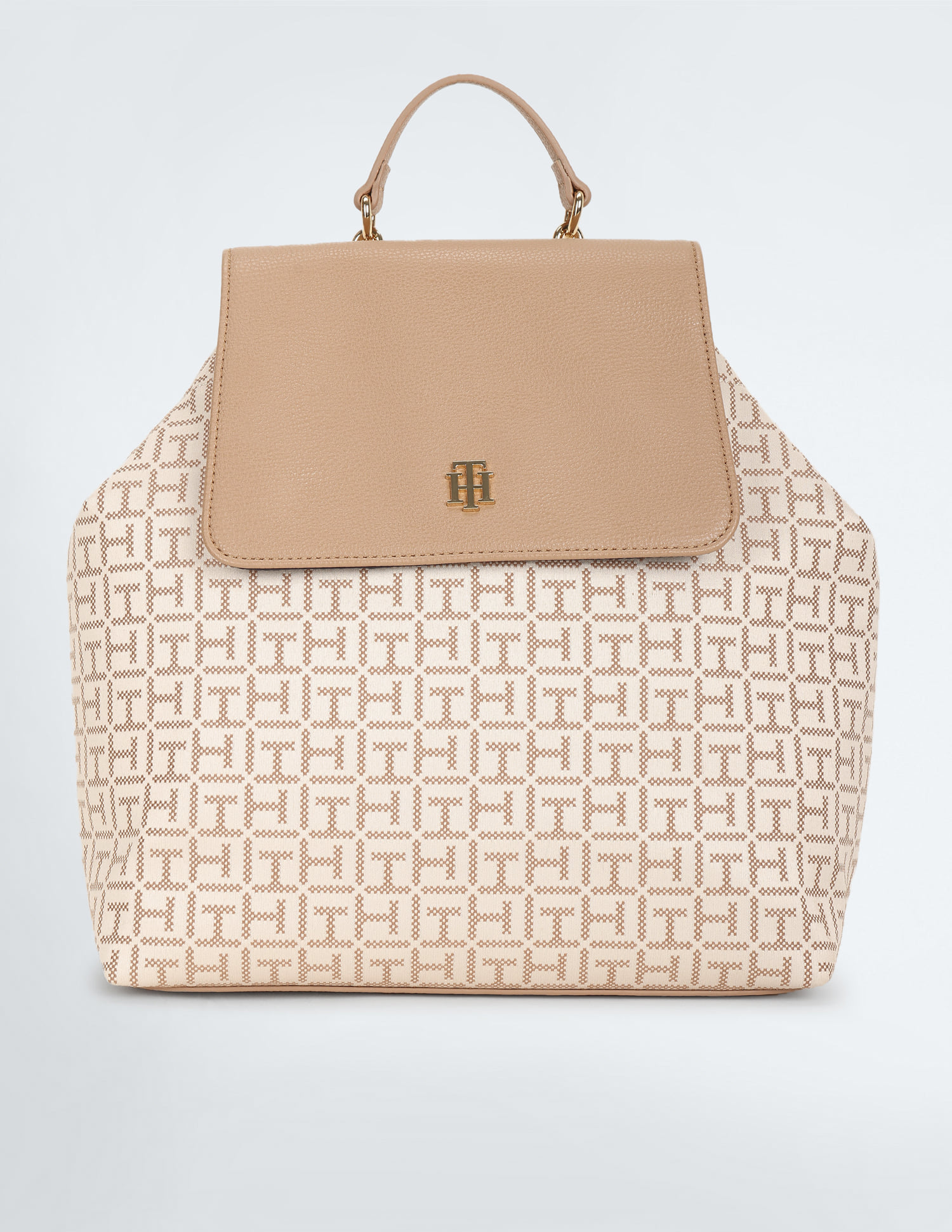 Tommy Hilfiger Jaquard Logo Flap Backpack Buy Tommy Hilfiger Monogram Jacquard Chloe II Backpack  main image 2