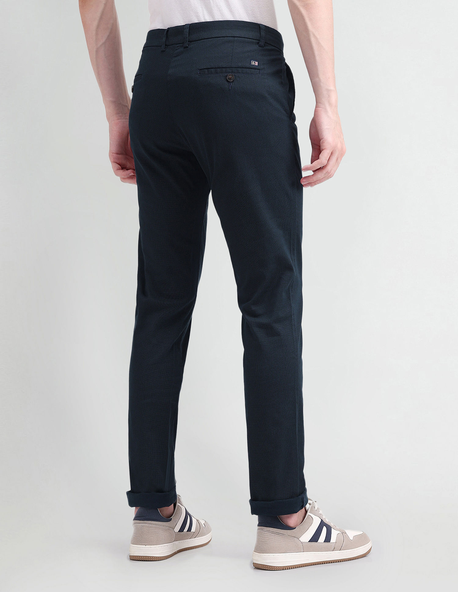 Arrow Sport Slim Fit Satin Trousers