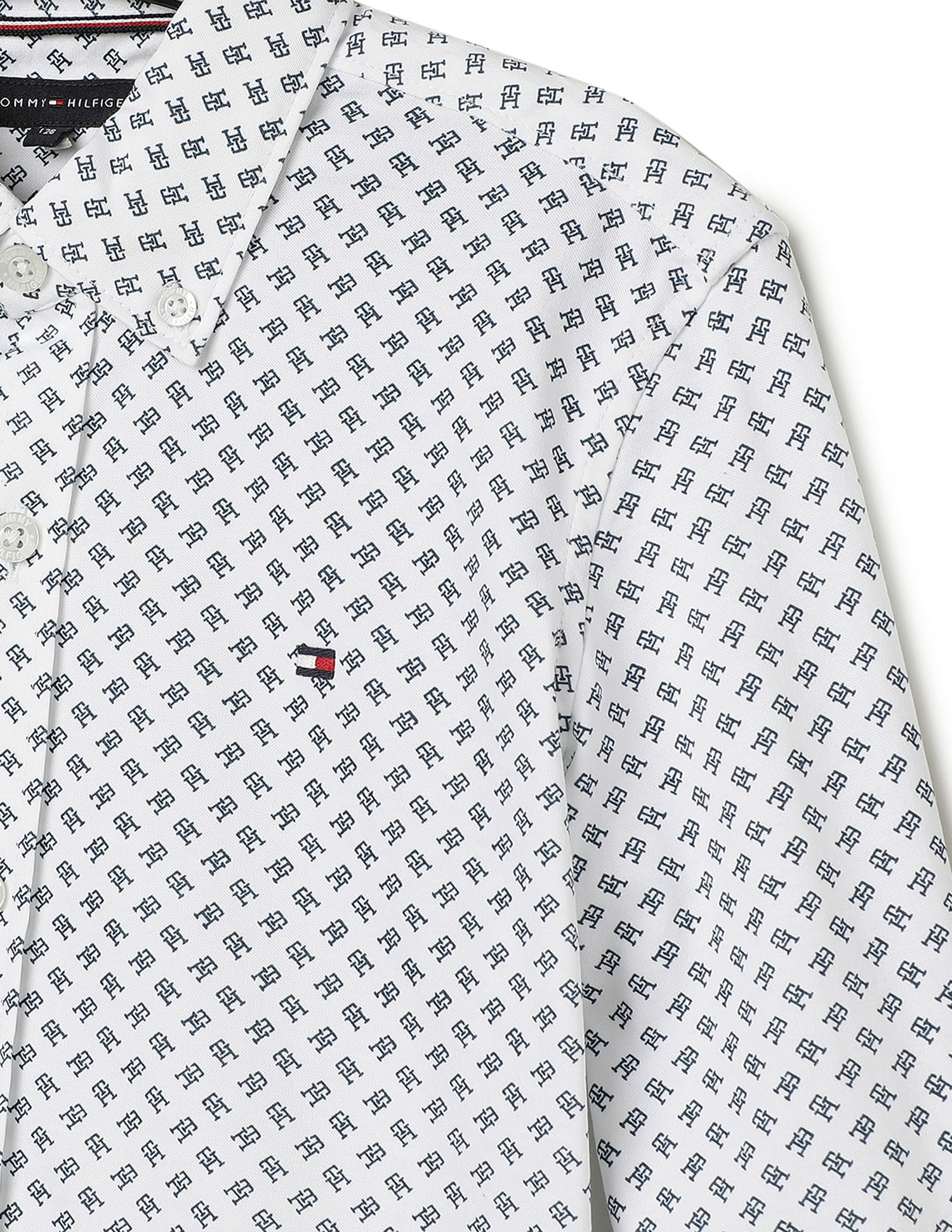Tommy Hilfiger Kids Boys Mini Monogram Print Shirt
