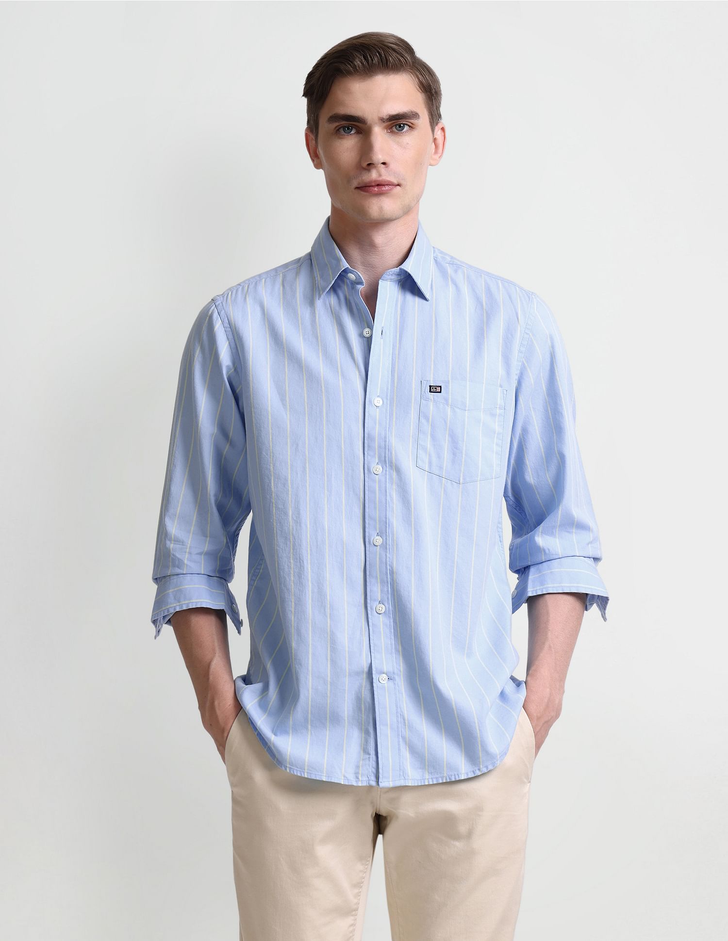 Arrow Sport Manhattan Slim Fit Twill Shirt
