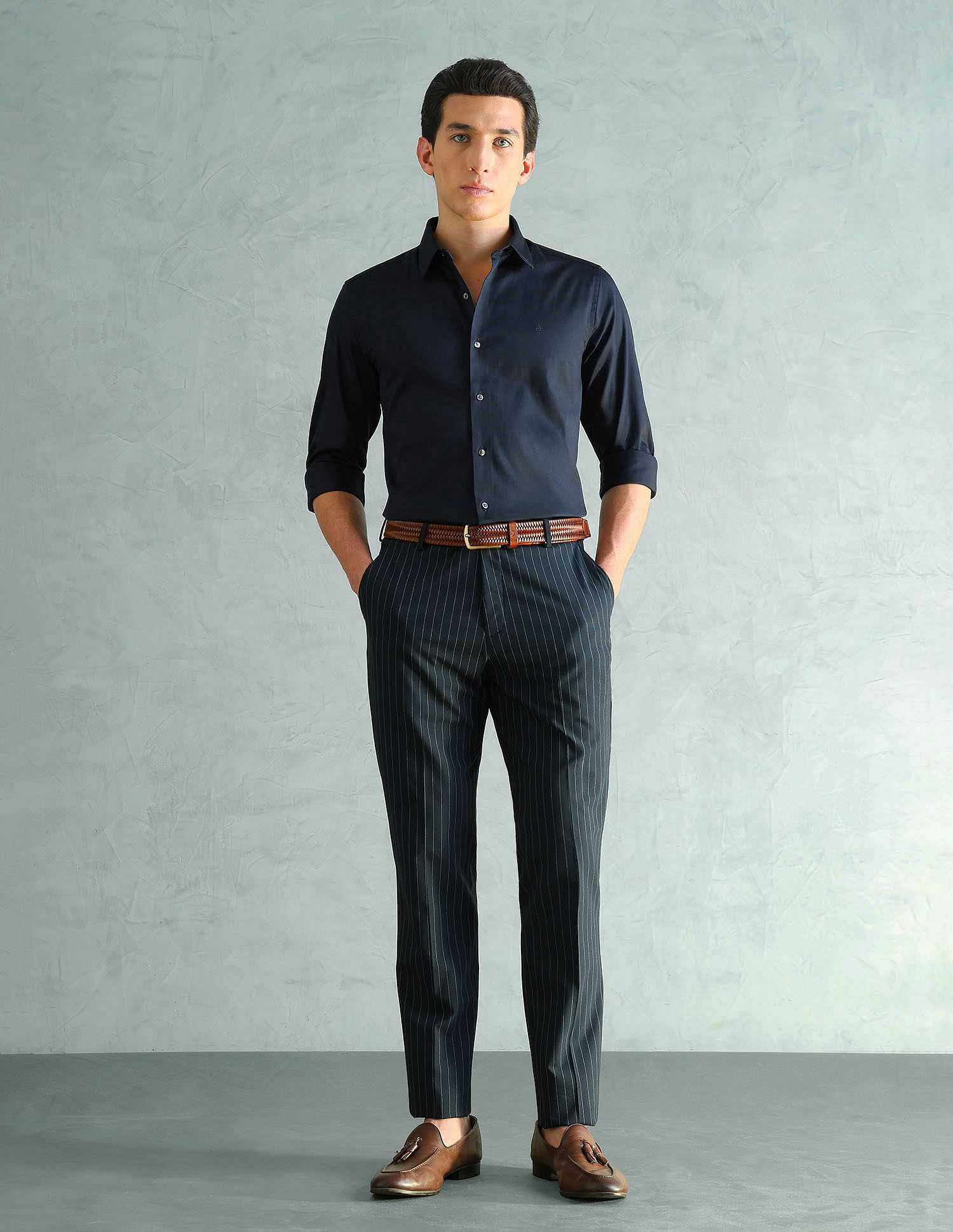 Arrow Newyork Slim Fit Smart Satin Shirt