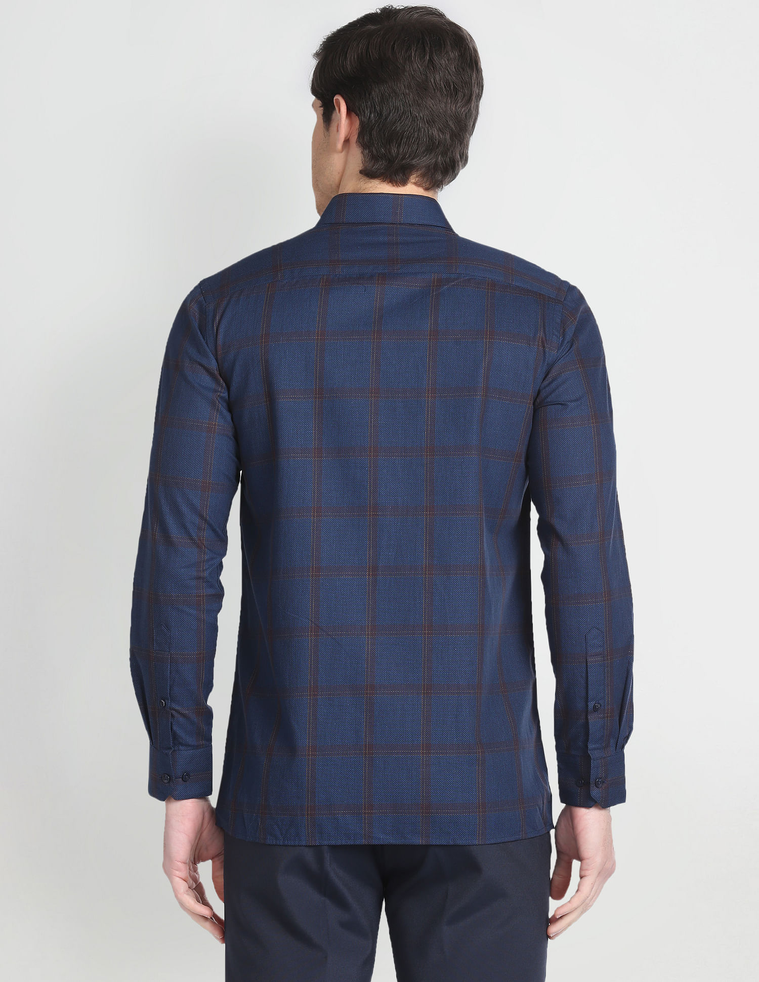 Arrow Patterned Tartan Formal Shirt