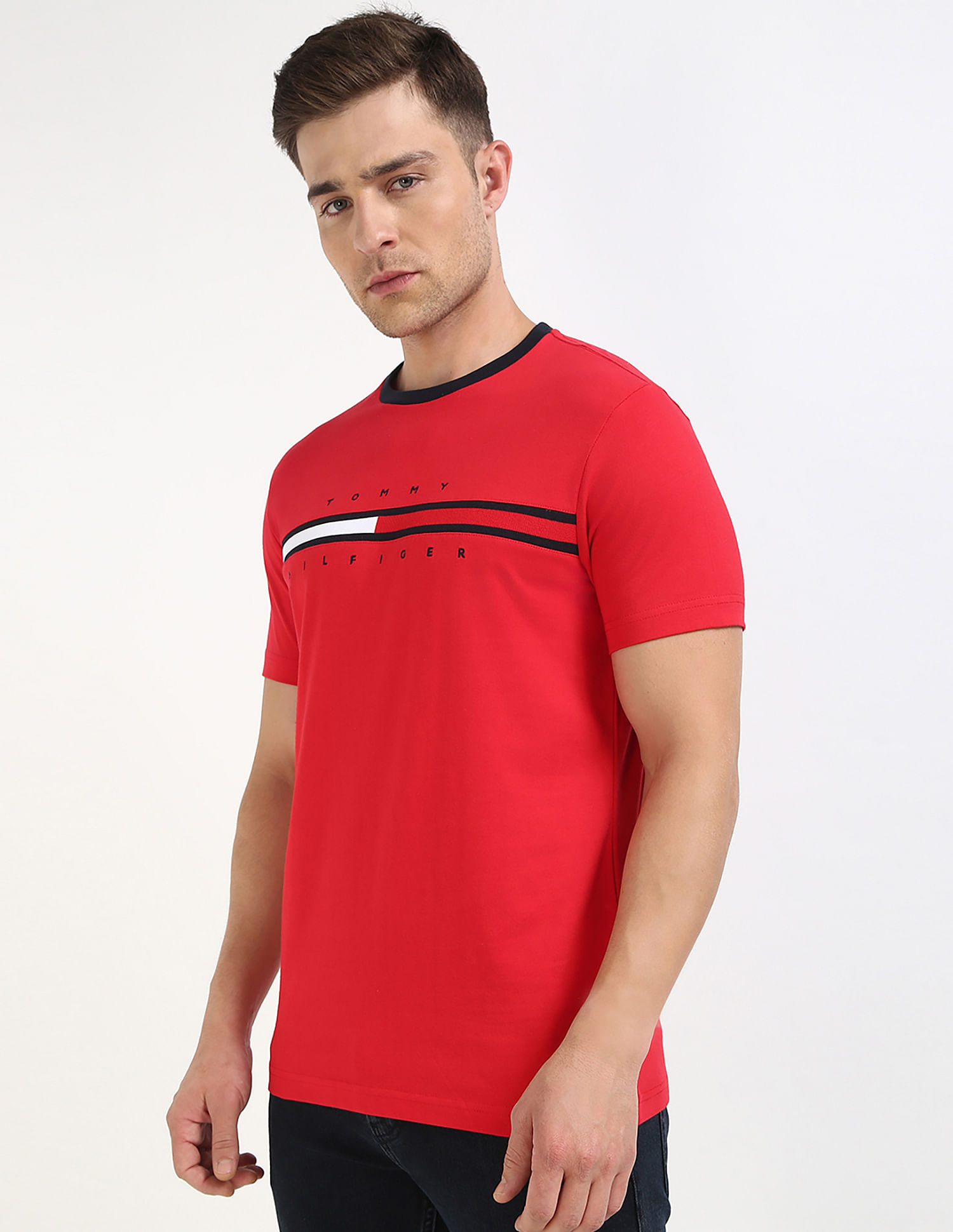 Tommy Hilfiger Embroidered Logo Regular-Fit Cotton T-Shirt