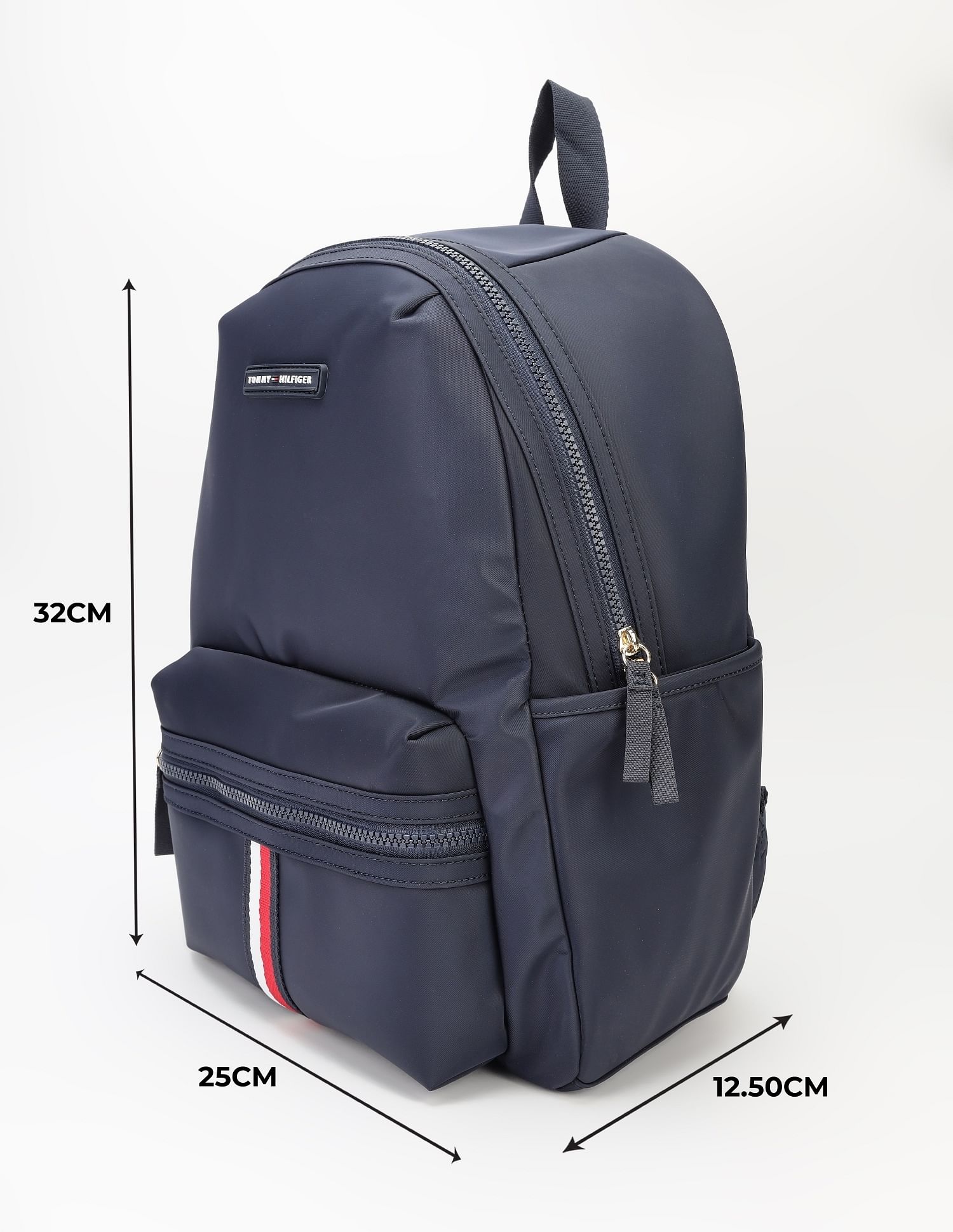 Tommy Hilfiger Solid Navy Nylon Backpack